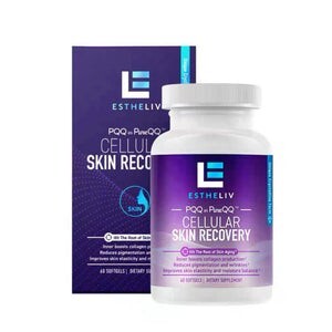 美國【正品】 ESTHELIV 研生之力【小紫彈】PQQ皮膚新生 鮮肌彈軟膠囊 提亮維E 60粒