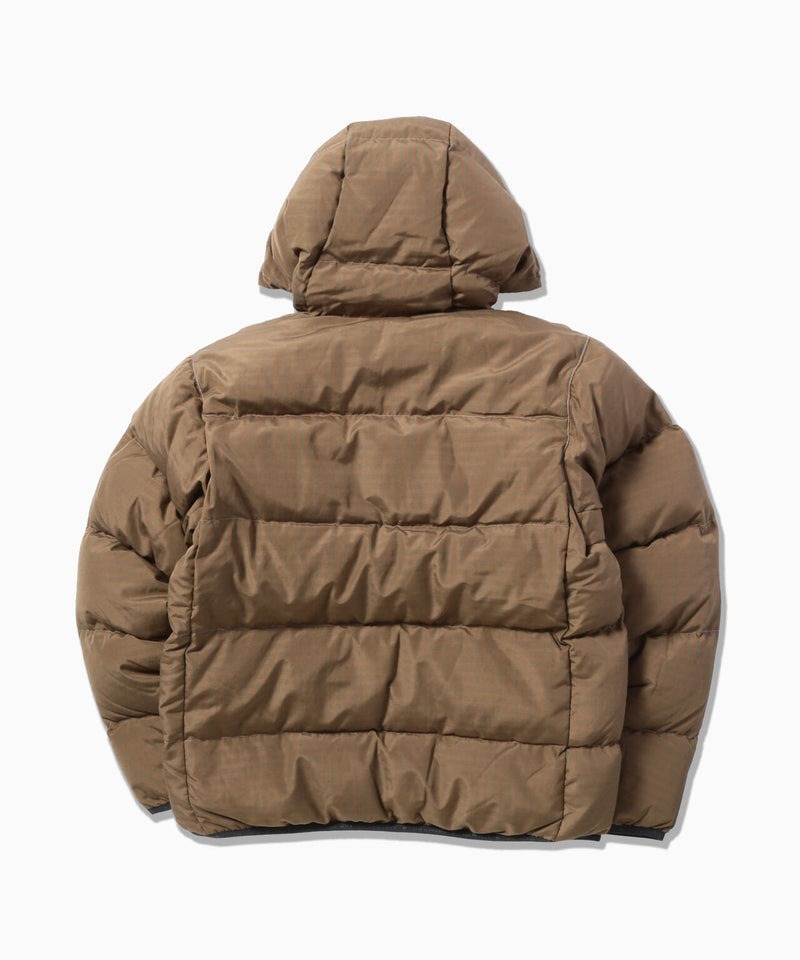 and wander｜GRAMICCI wool check down jacket