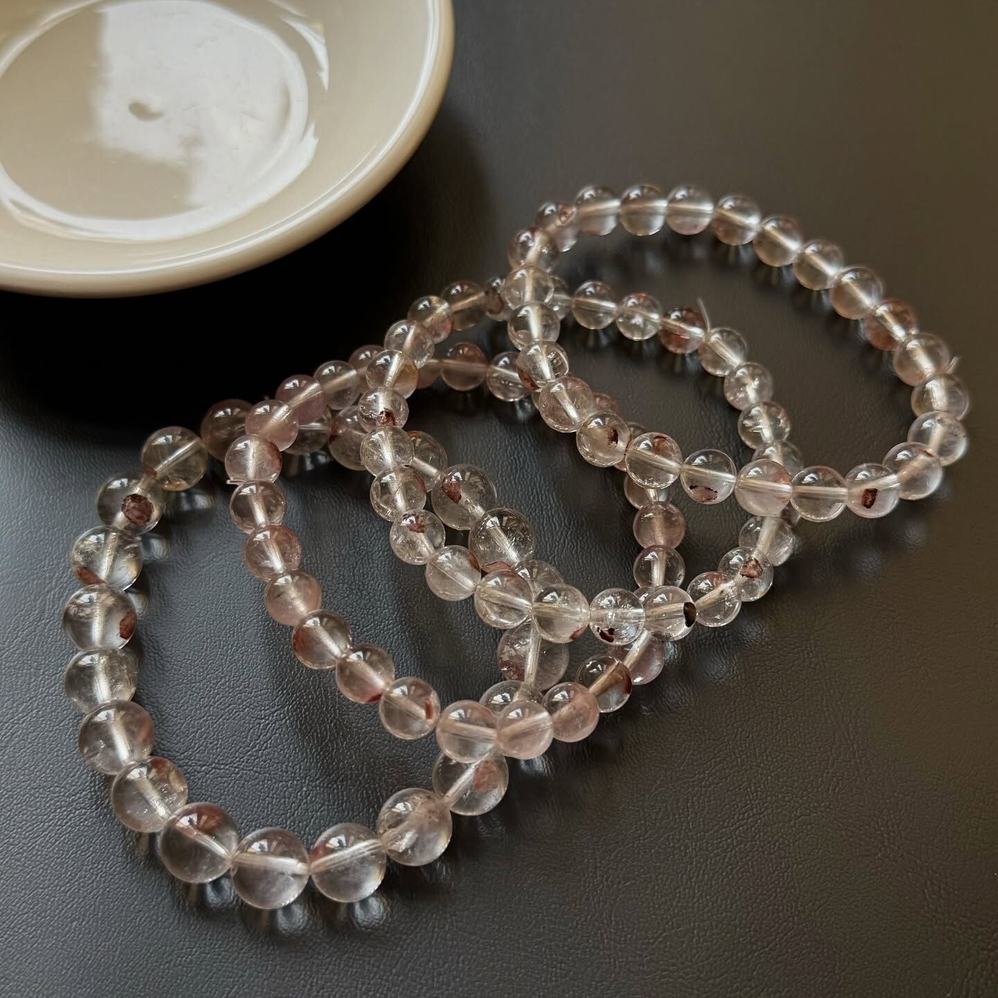 [原石] 紅幽靈水晶手串