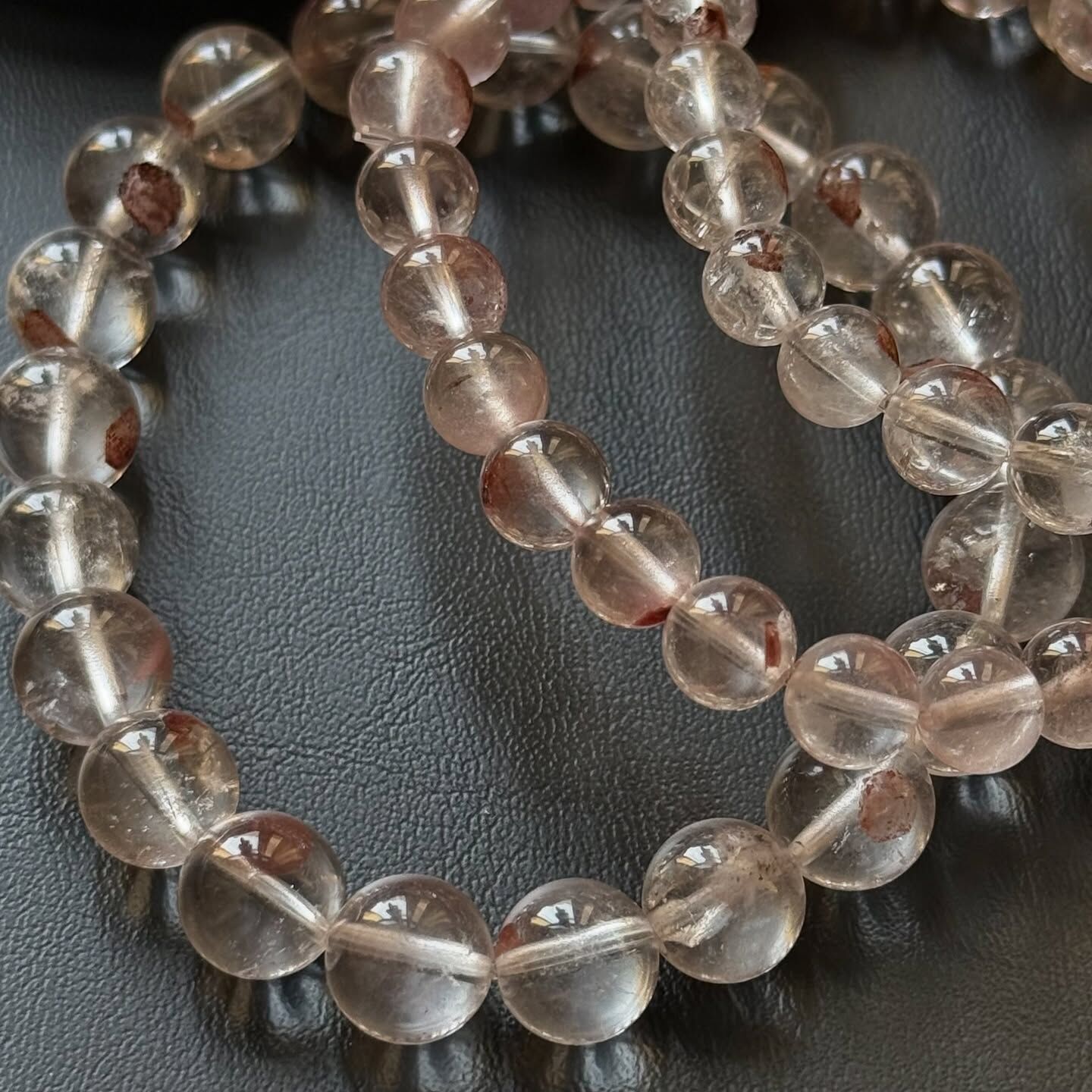 [原石] 紅幽靈水晶手串