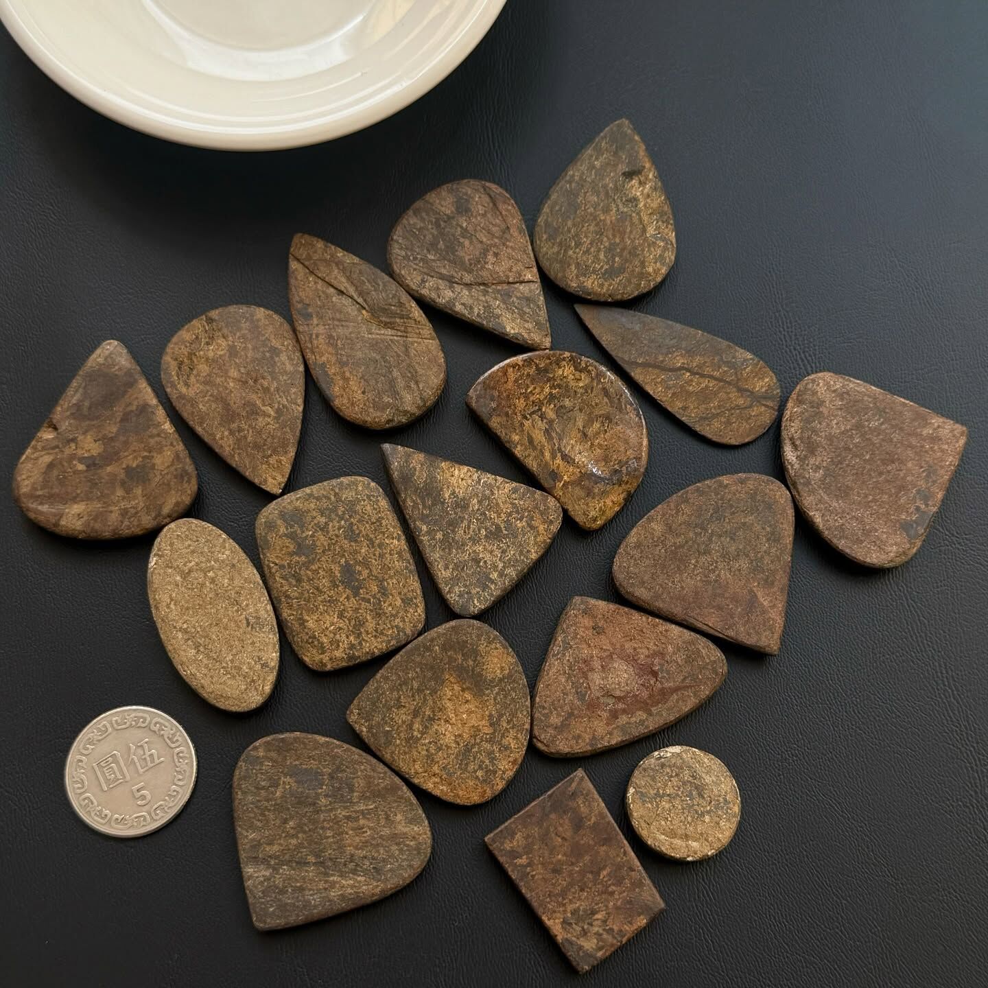 [原石] 古銅輝石 水晶蛋面 水晶墜面