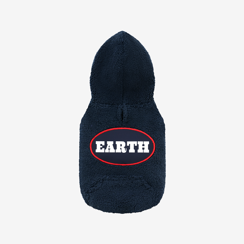 puppygallery｜Earth 抓絨連帽上衣 海軍藍