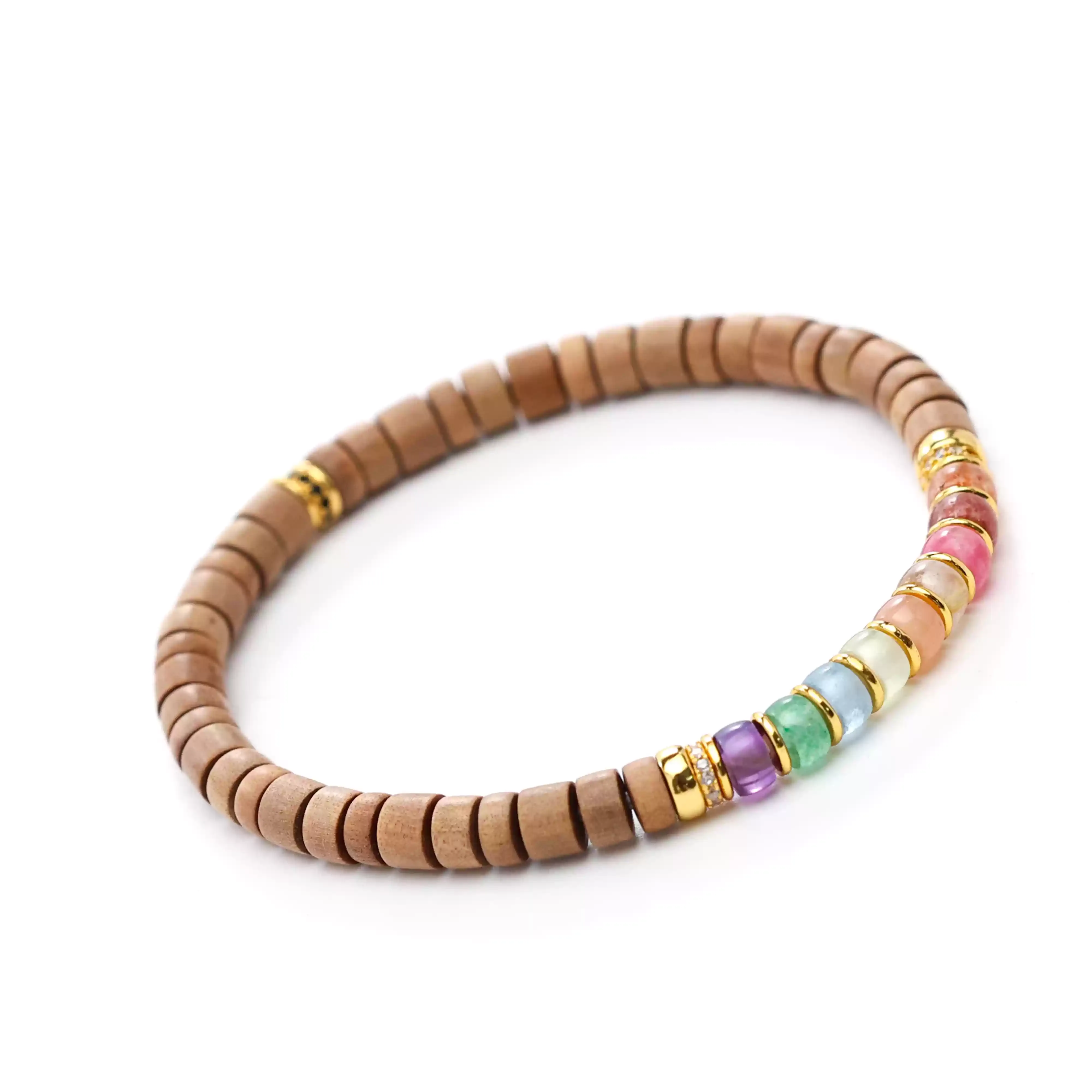 【寶石直切】老山譚木多寶全功效水晶直切寶石等級水晶手鍊