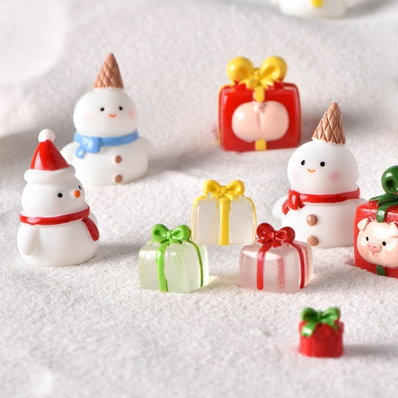 【台灣現貨速發】聖誕節 雪人｜聖誕節 公仔 多肉植物 迷你園藝 盆栽裝飾 微景觀擺件 造景裝飾公仔