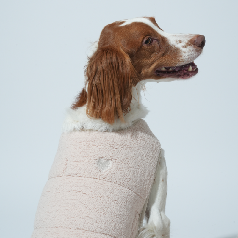 puppygallery｜柔軟雙面披風 米白