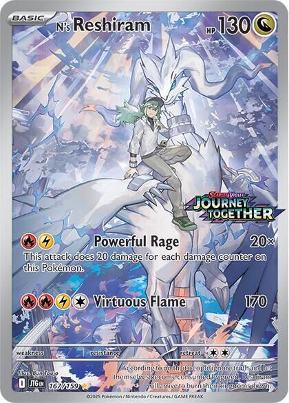 Journey Together [JTG EN 167/159] - N's Reshiram [Promo][Sealed]