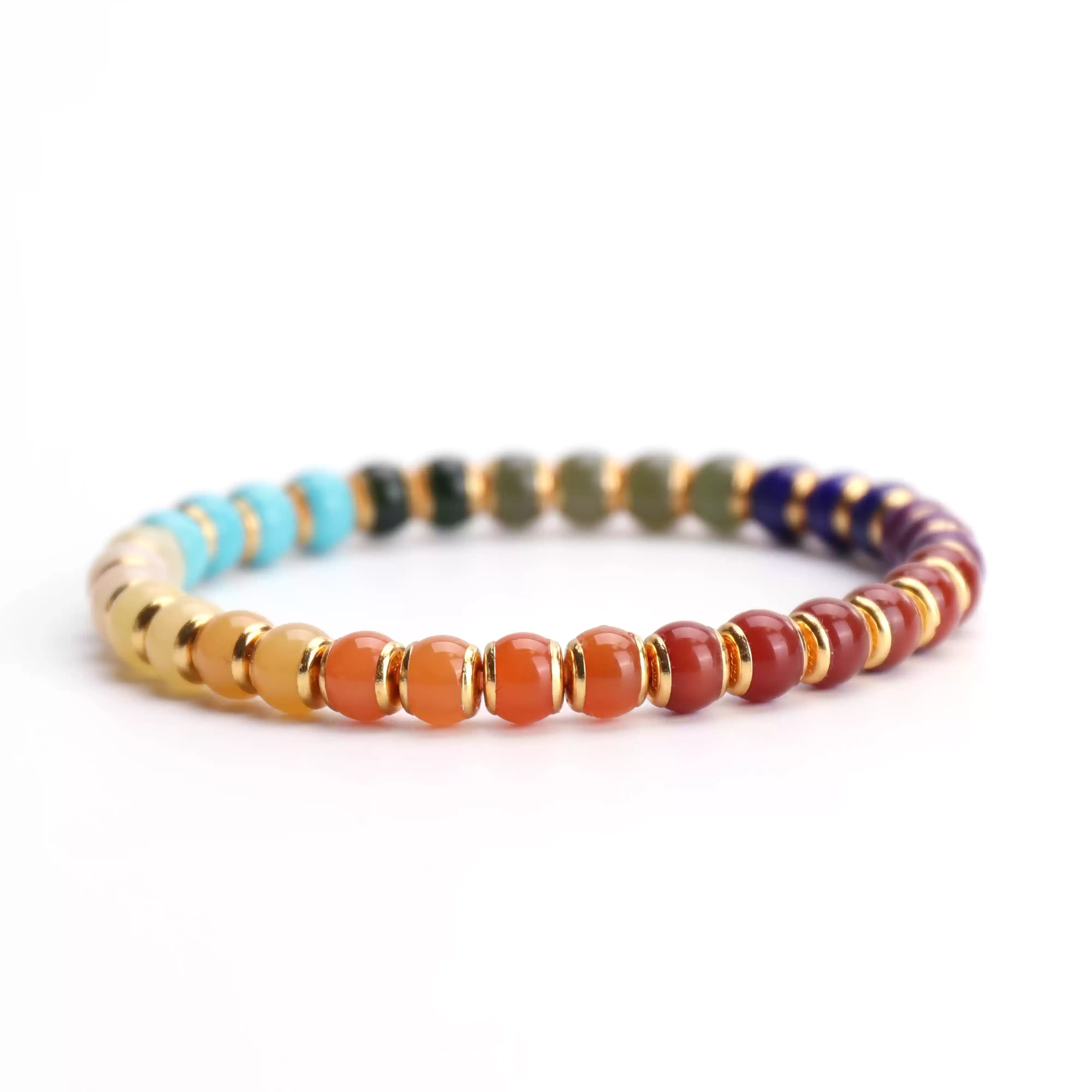 【寶石直切】多寶貼金純天然全功效直切寶石等級水晶手鍊