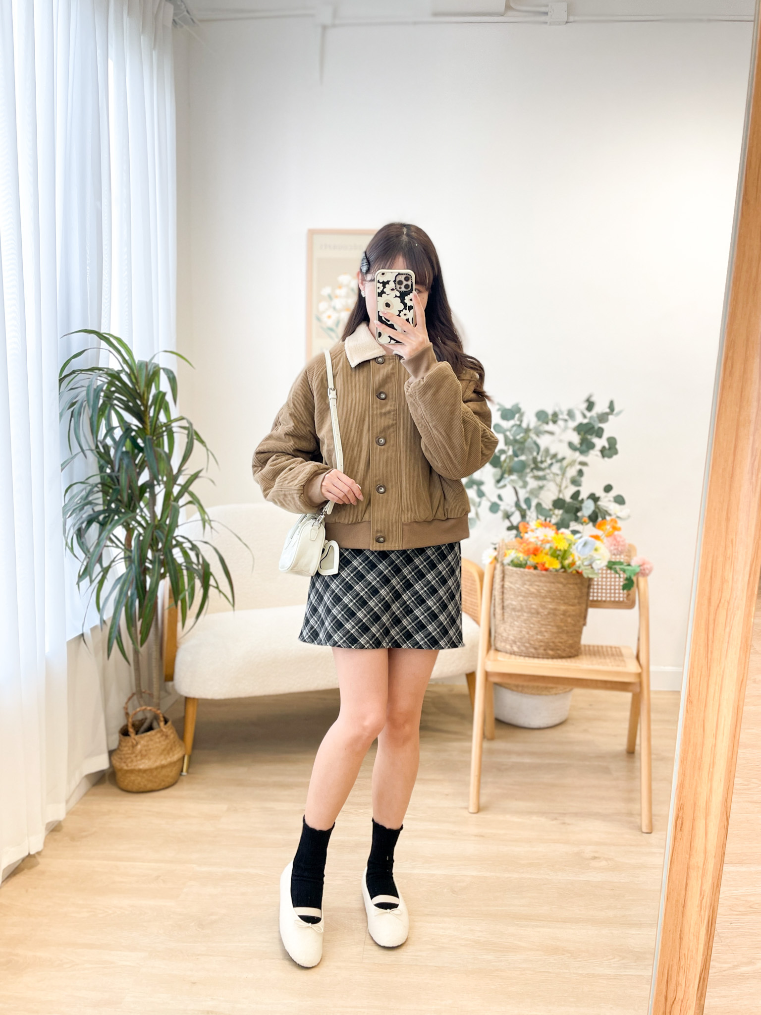 SHOE063 Alice Fleece Flat Shoes