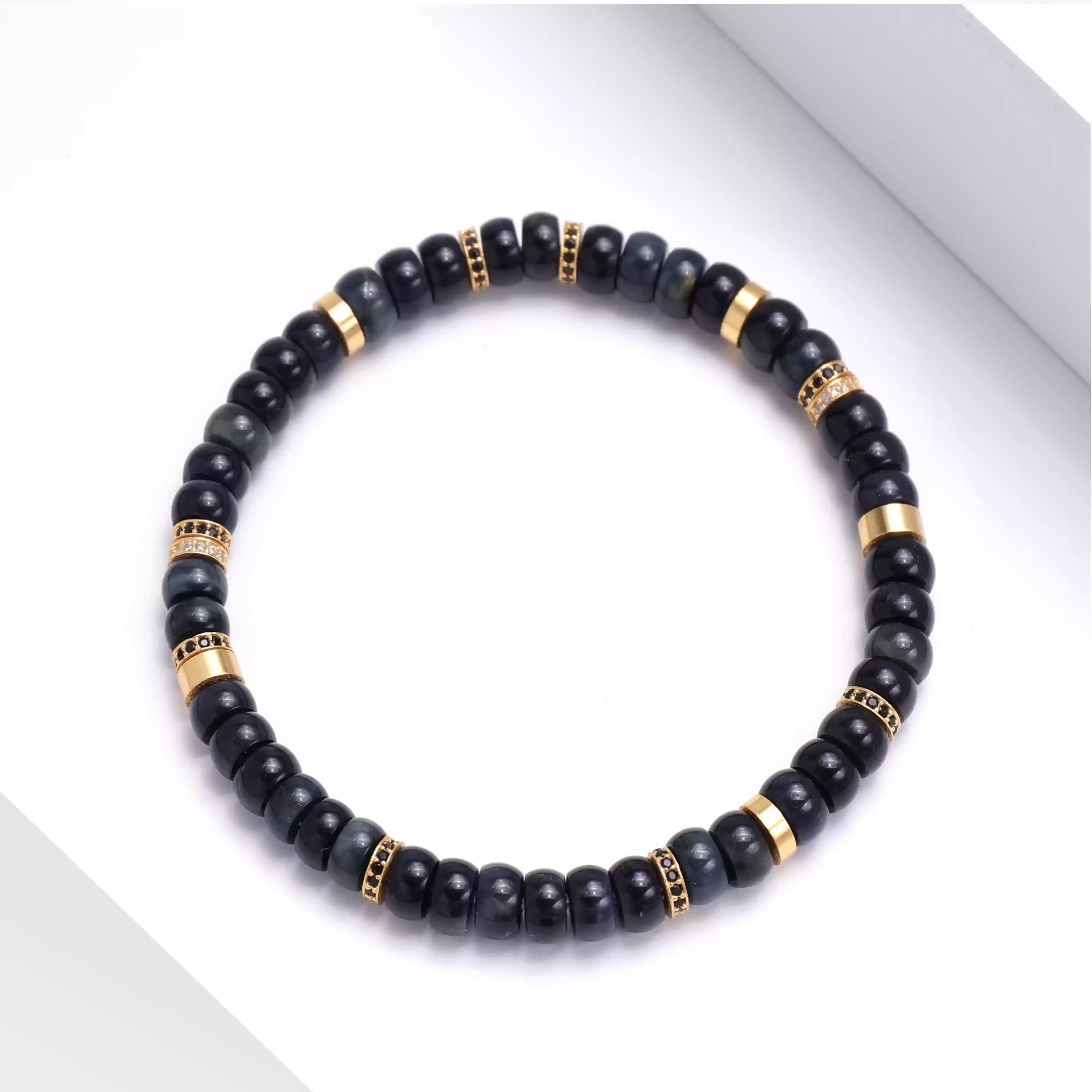 【寶石直切】藍虎眼石直切寶石等級水晶手鍊