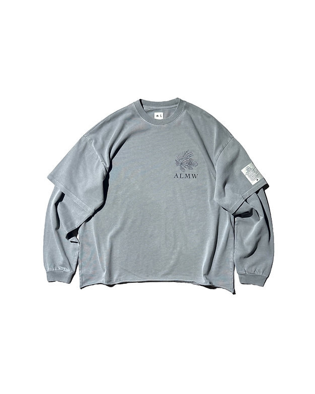 Club Stubborn C.S. x ALMW Fitness LS Tee - Washed Grey