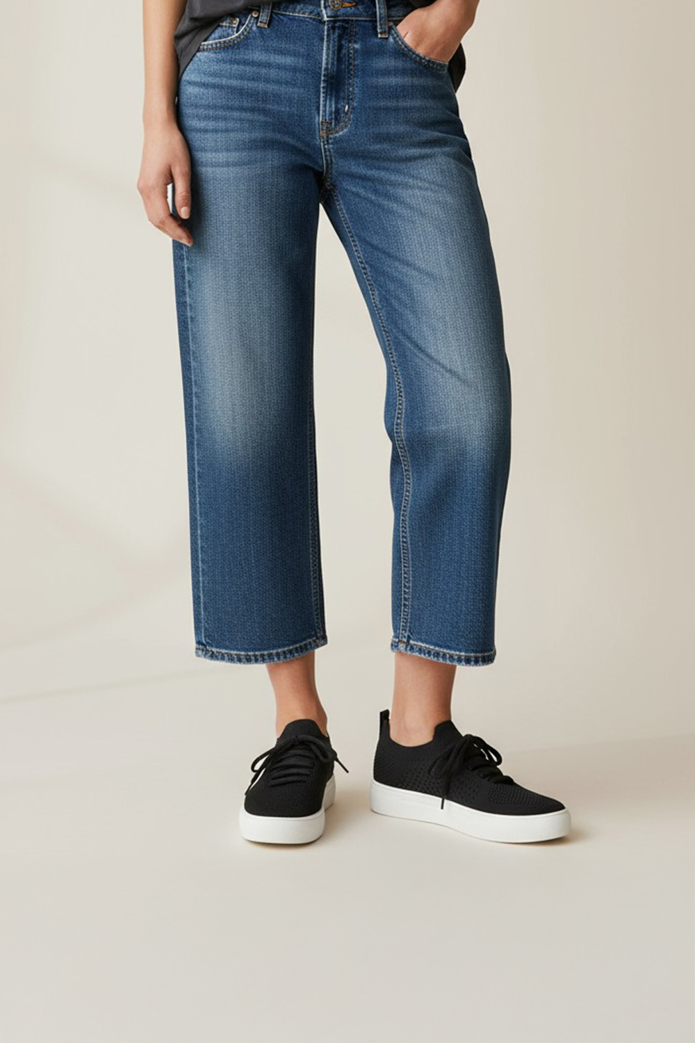 GYM l 梭織厚底休閒鞋