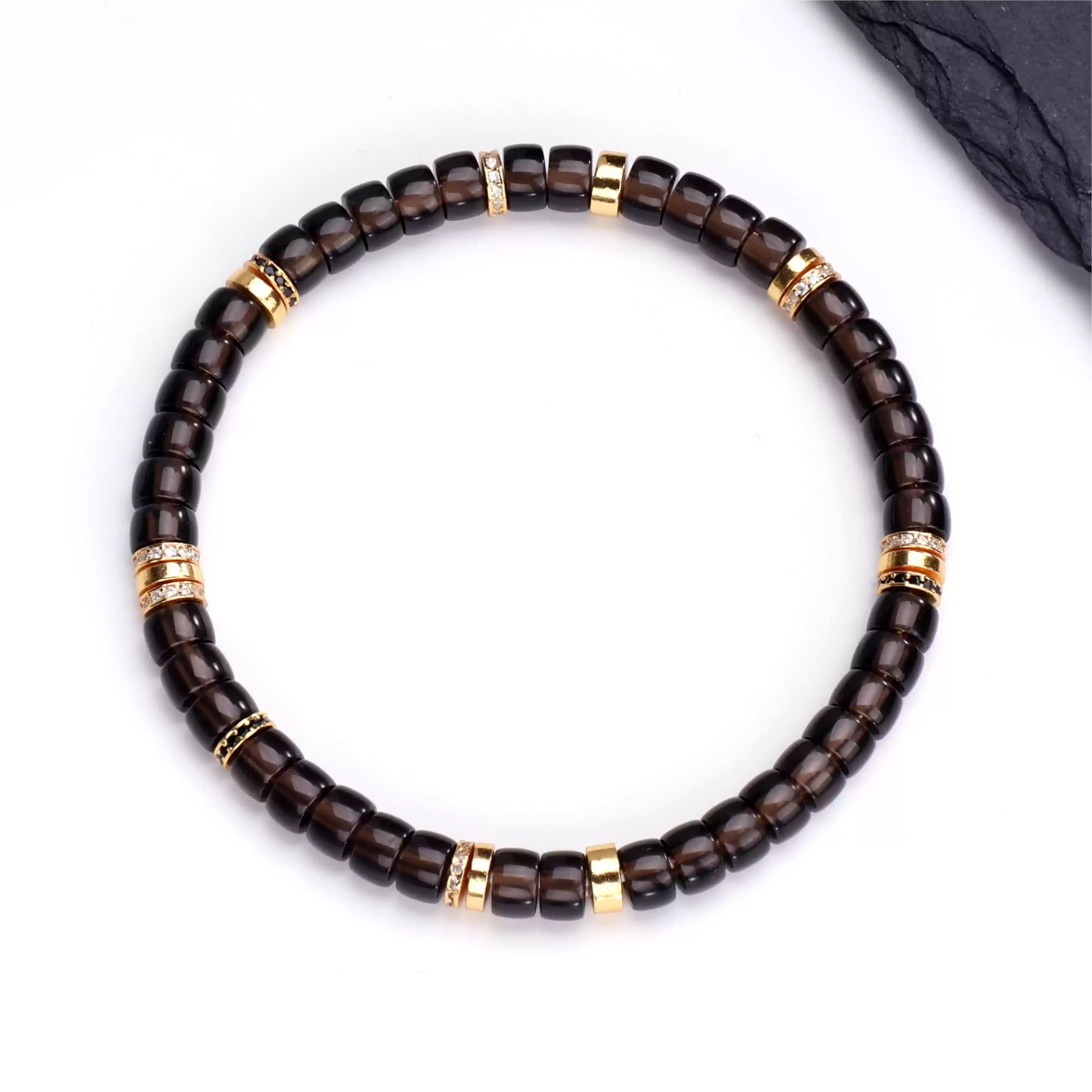 SIO Crystal希奧水晶｜寶石直切茶水晶手鍊｜沉穩專注・釋放壓力・防負