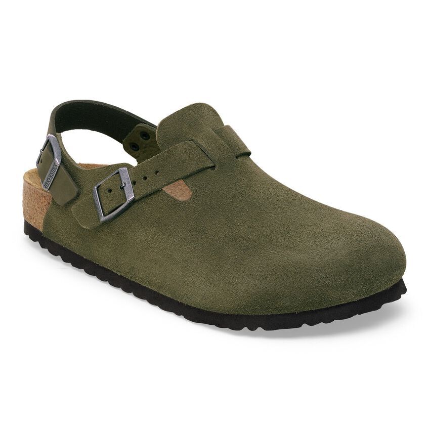 Birkenstock Tokio Suede Leather - Thyme