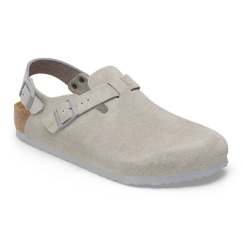 Birkenstock Tokio Suede Leather - Stone Coin