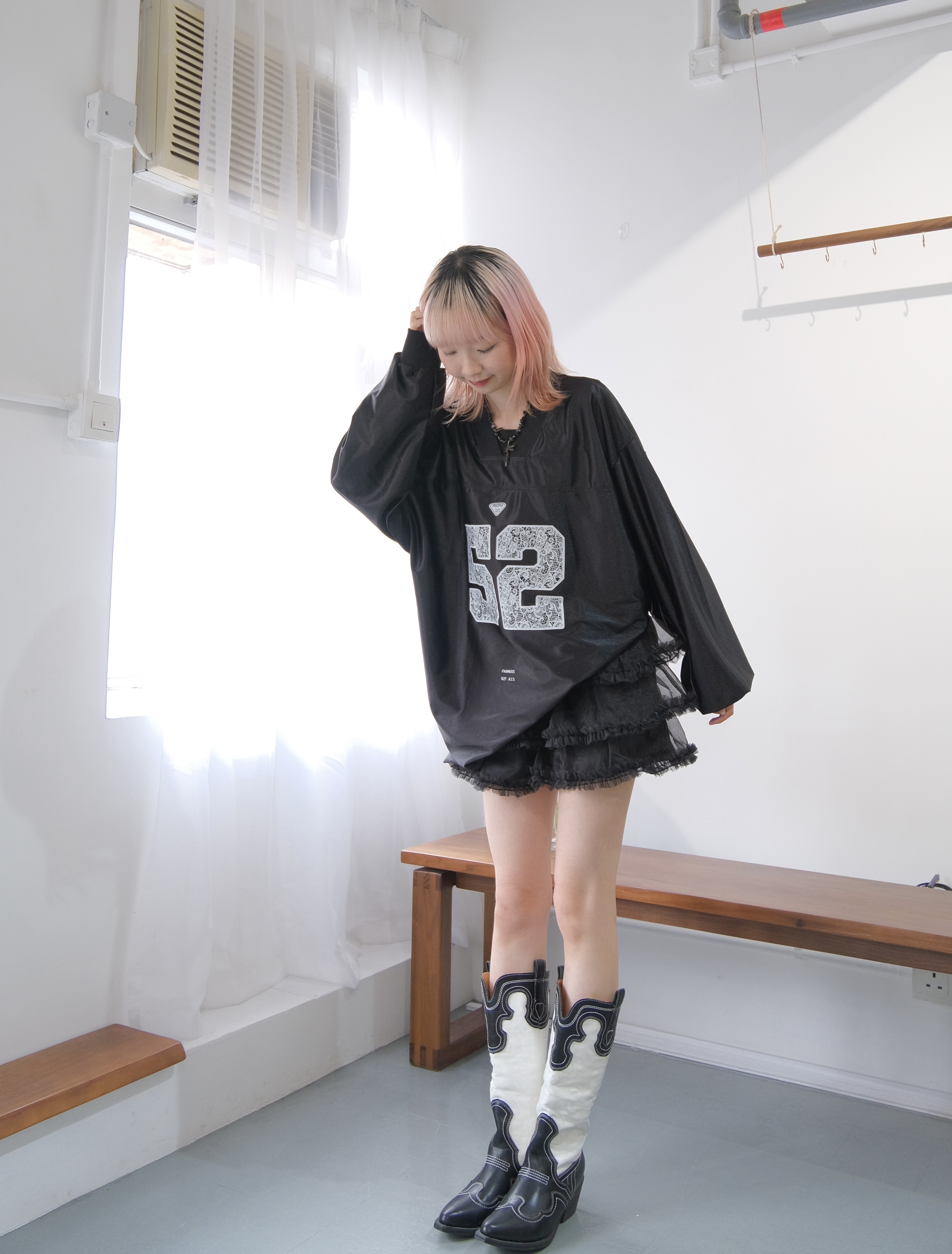 Lace數字Oversize波衫