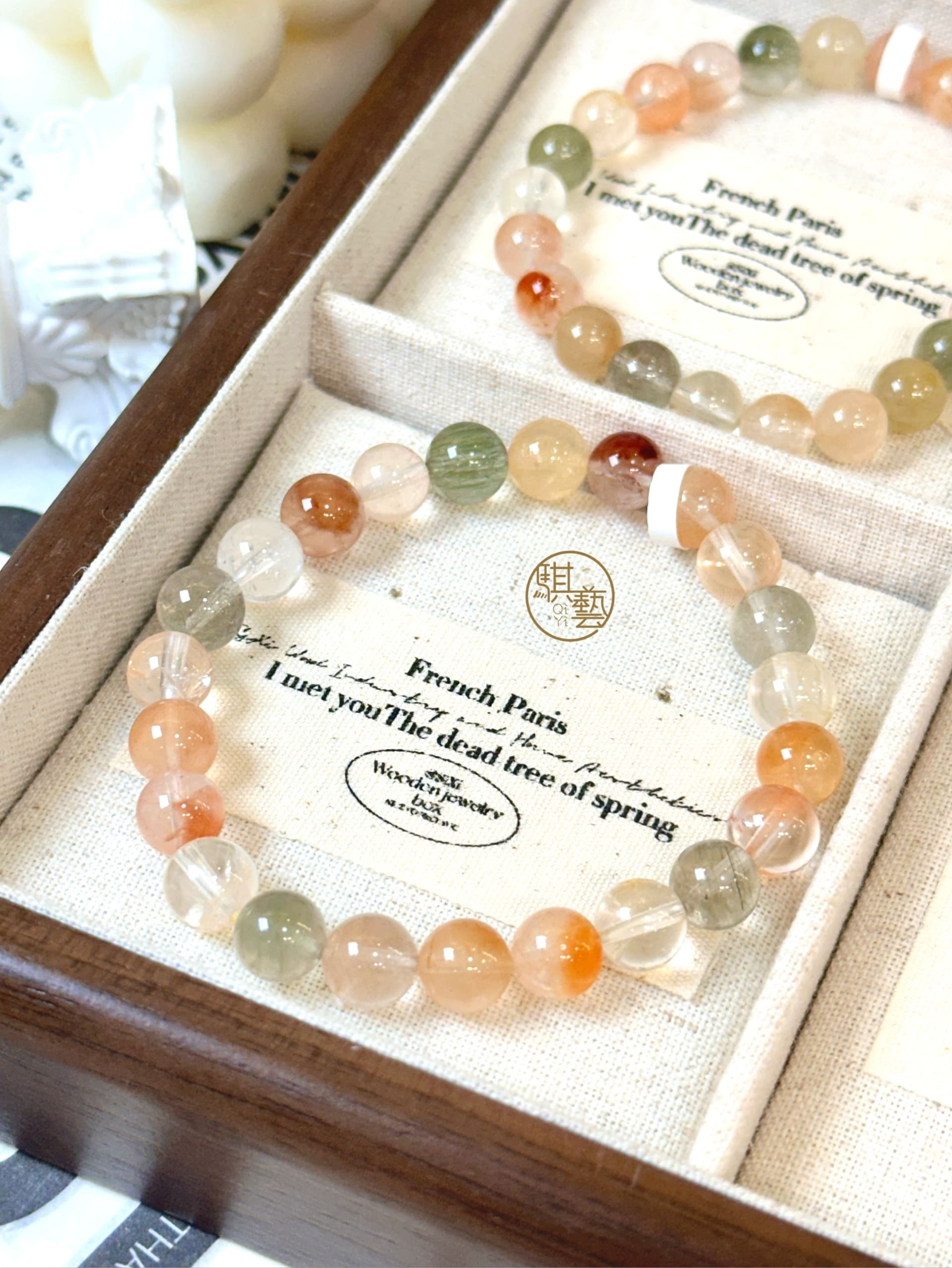 彩兔毛手串｜柔光夢幻・人緣能量之石