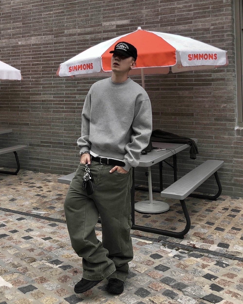 BOXY 短版 刷毛 圓領 男女 長袖 大學T