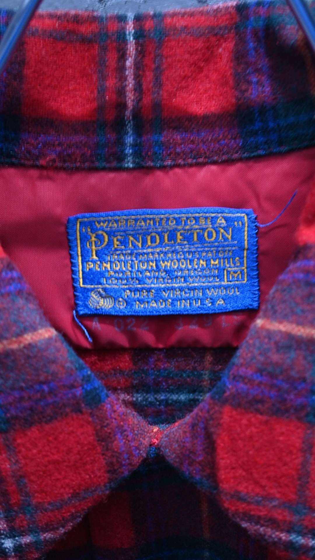 70’s PENDLETON Wool Board Shirt  (MADE IN USA)