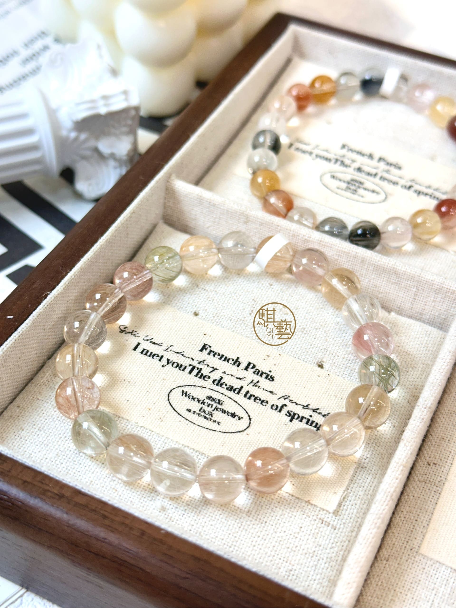 精品彩兔毛手串｜柔光精品・人緣與能量和諧之石