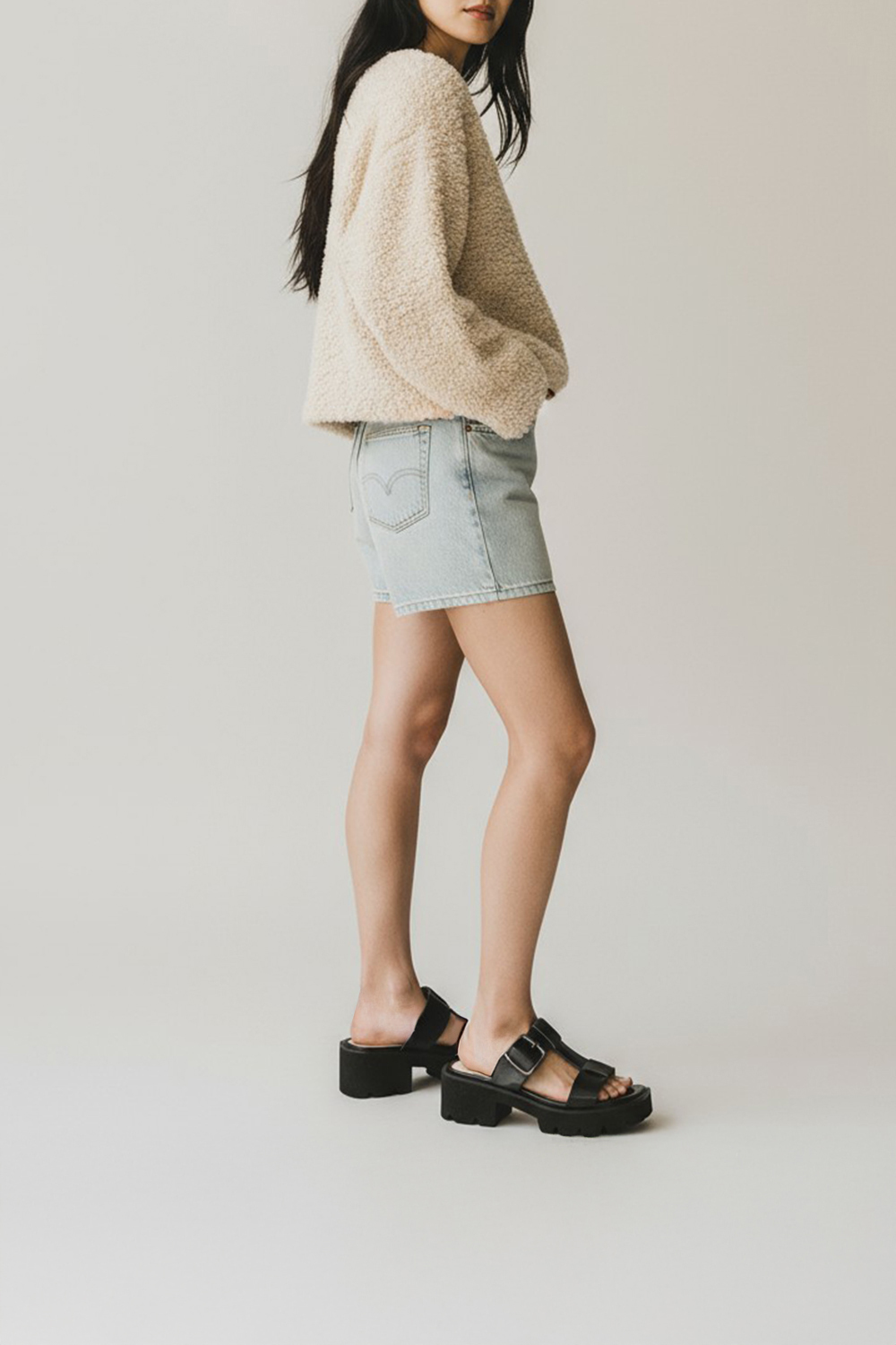 Buckle Lugg Mule 工字厚底涼鞋