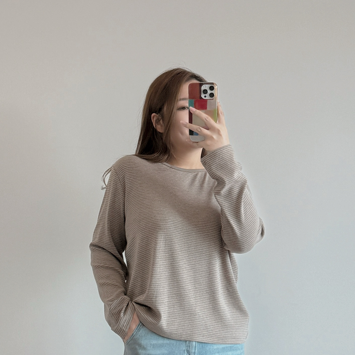 現貨  7313 深卡其幼間軟糯TOP