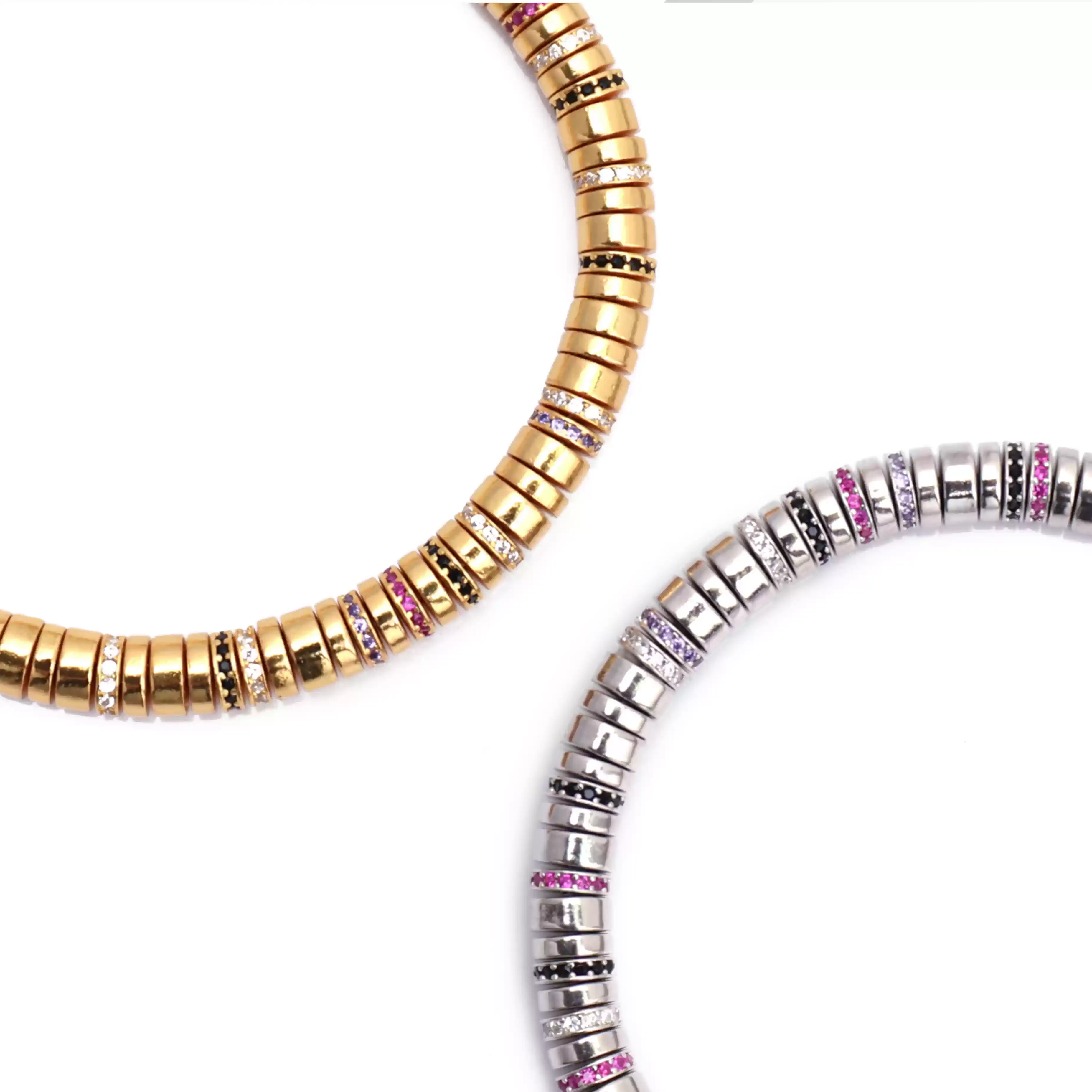 【寶石直切】純銀鍍白金/黃金直切寶石等級水晶手鍊 【寶石直切】純銀鍍黃金直切寶石等級水晶手鍊