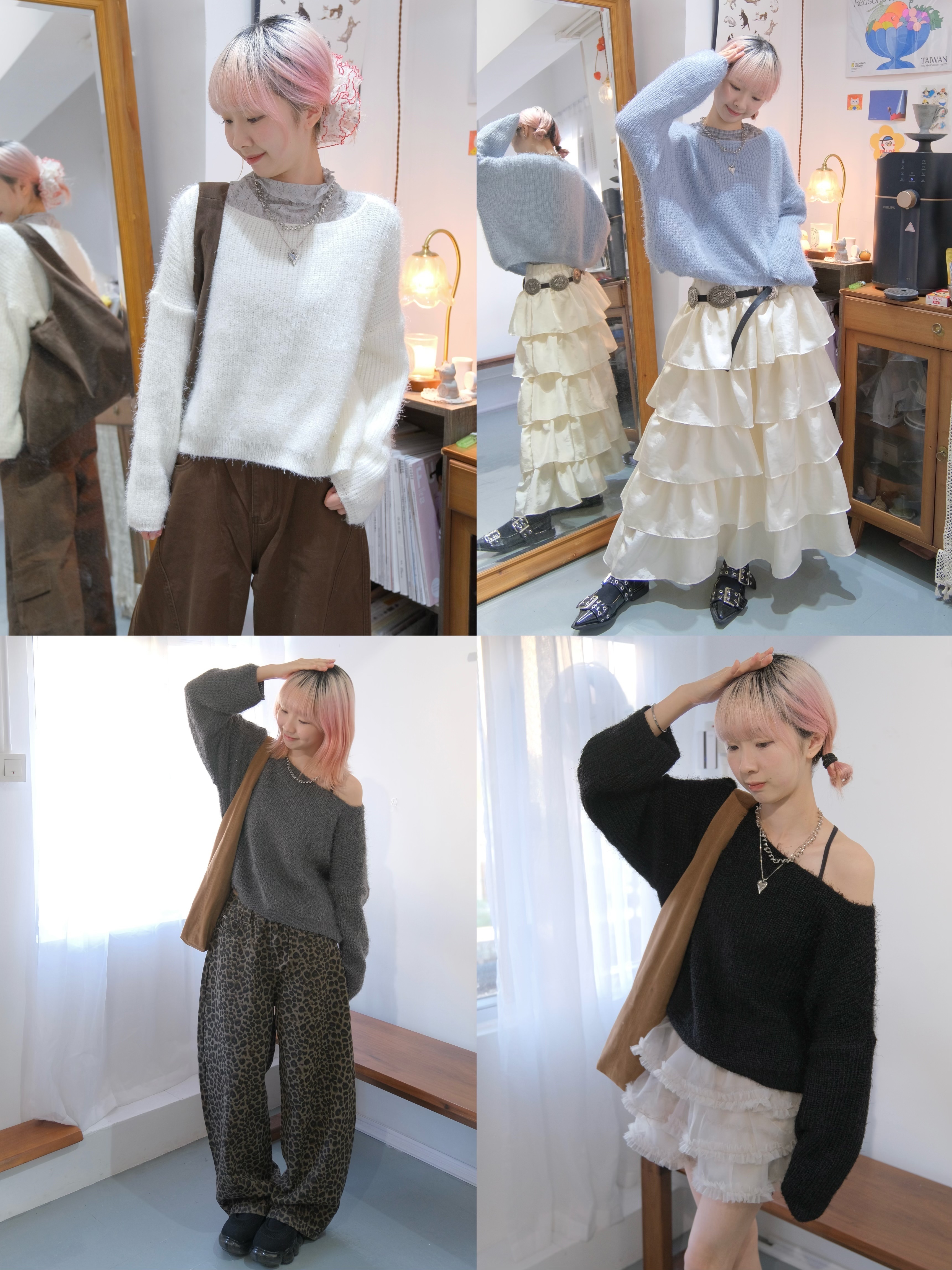 超軟糯感短款冷衫