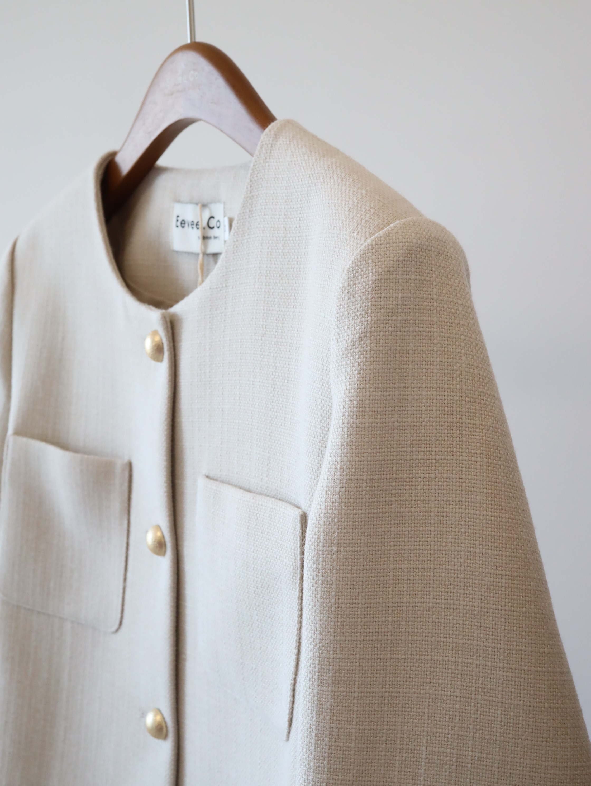 現貨 7308 氣質灰杏小香風外套