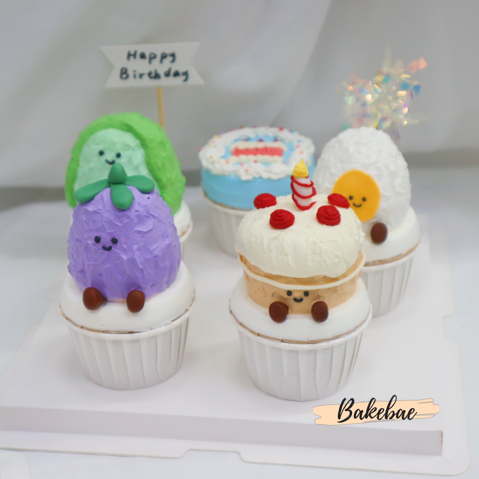 食物系列立體杯子蛋糕組