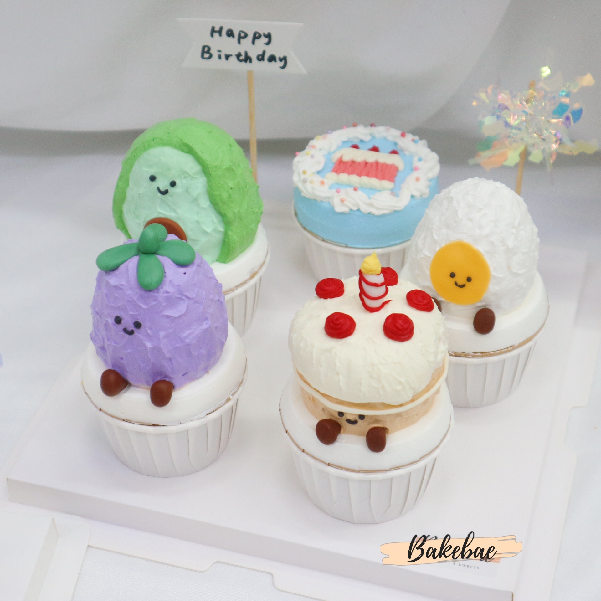 食物系列立體杯子蛋糕組