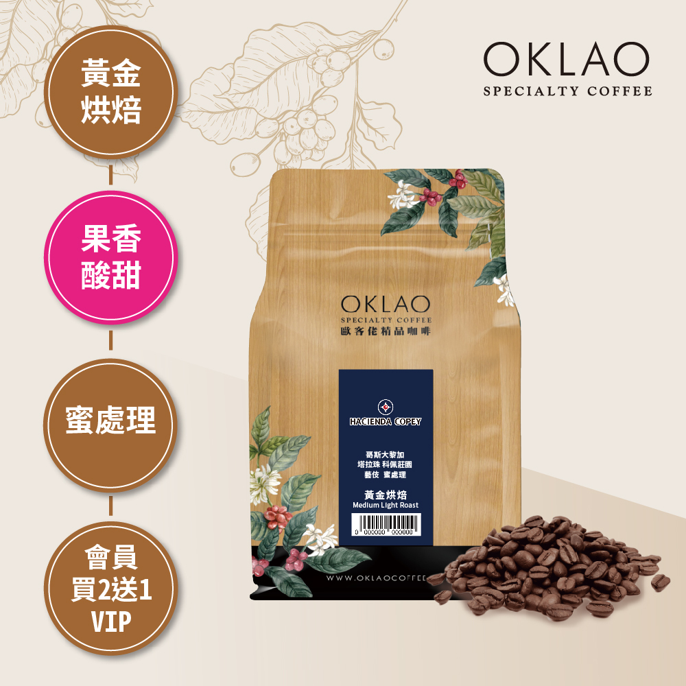 哥斯大黎加 塔拉珠 科佩莊園 藝伎 蜜處理 黃金烘焙 (半磅)