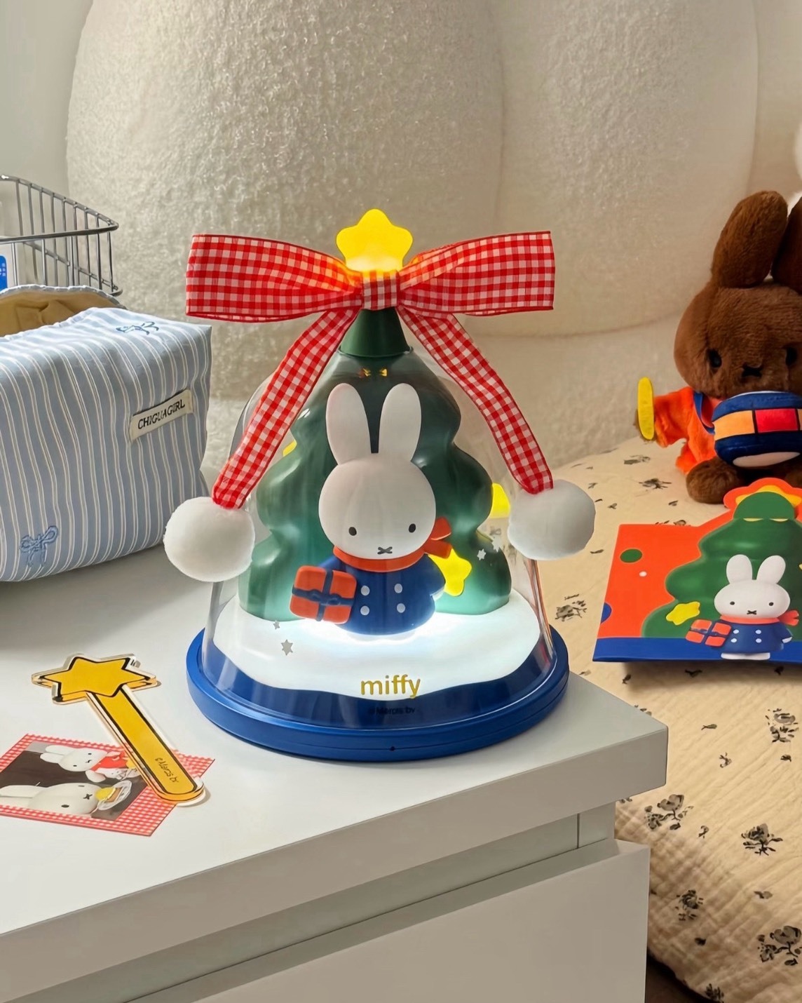 iSNEAKERS｜米菲兔 正版授權 Miffy 聖誕氛圍燈 小夜燈 聖誕禮盒 聖誕樹裝飾燈