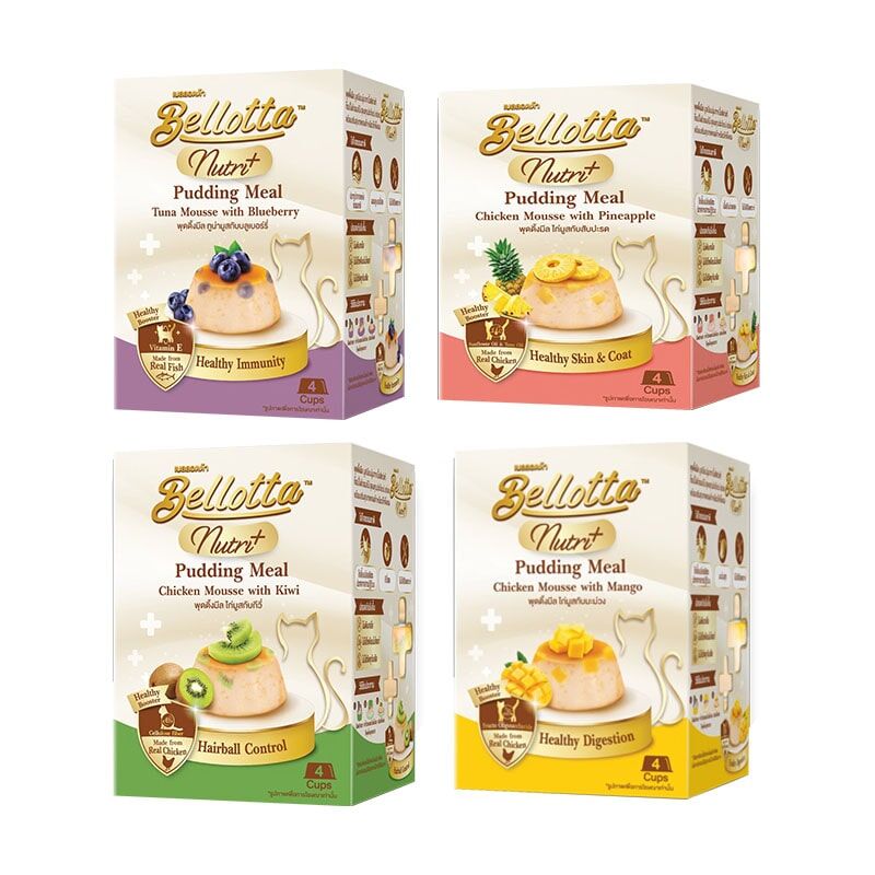 （4款）泰國Bellotta Nutri+ Pudding Meal 貓布丁慕斯餐