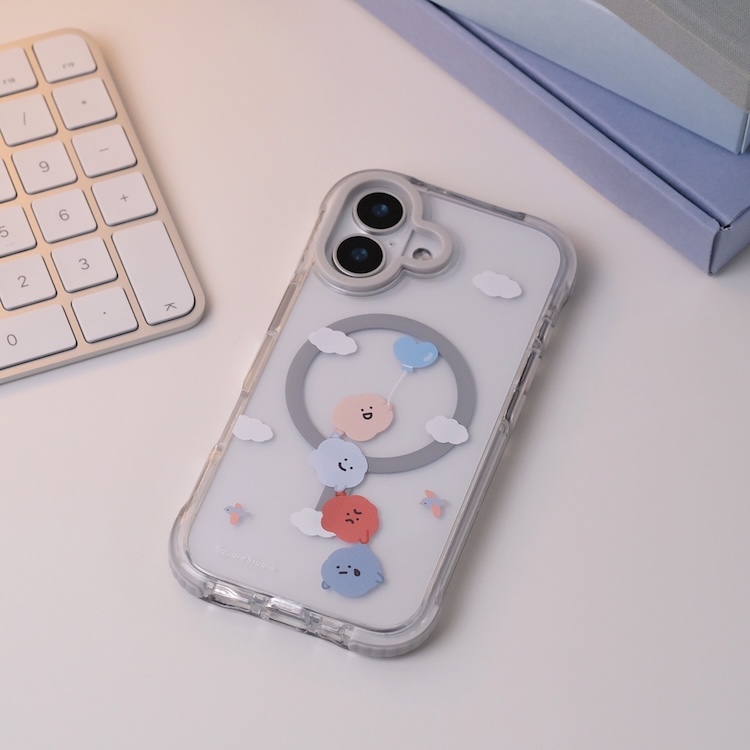 心情透灰手機殼