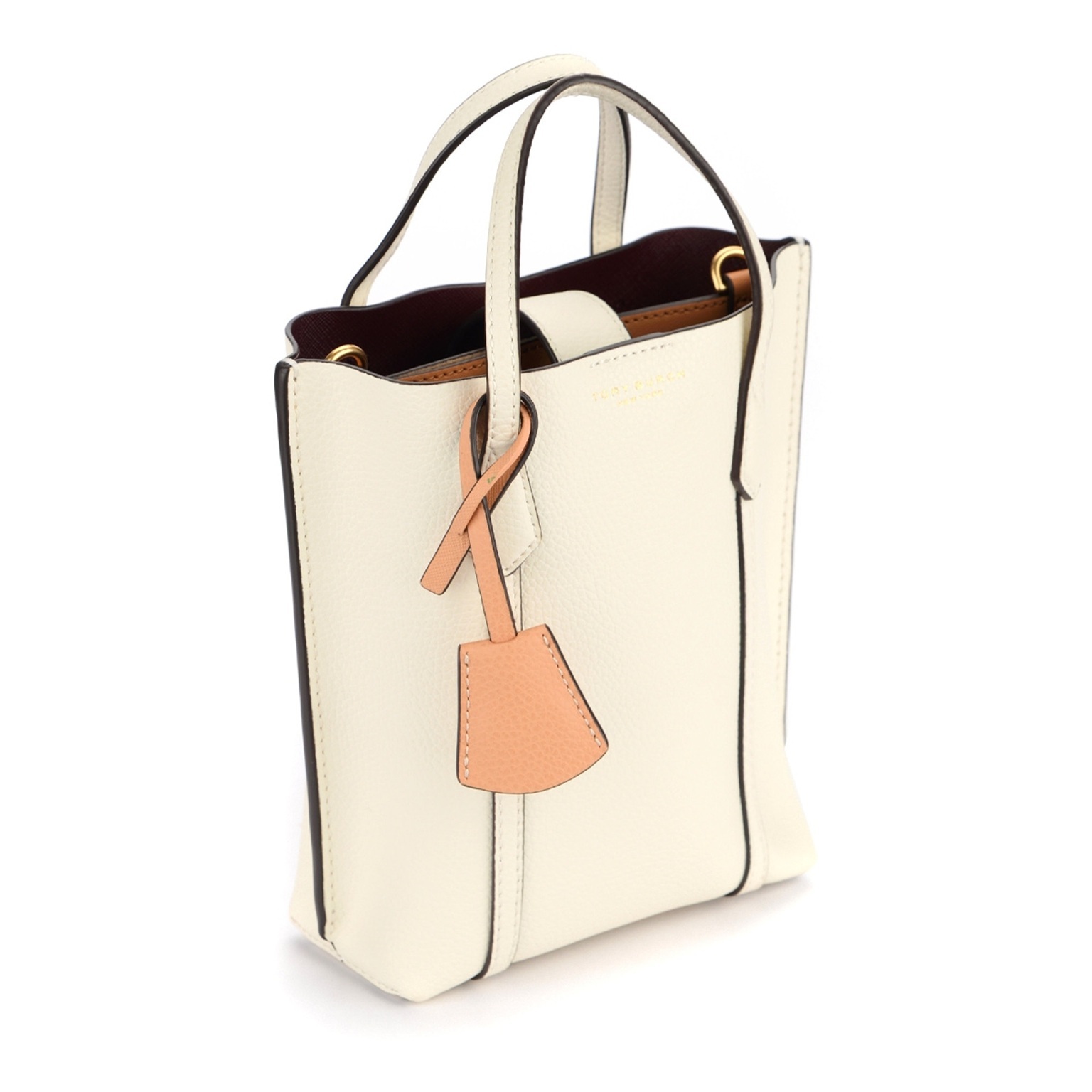 [E] TORY BURCH NEW IVORY 142616 Perry Mini N/S Tote, 142616-104 (ETB56)