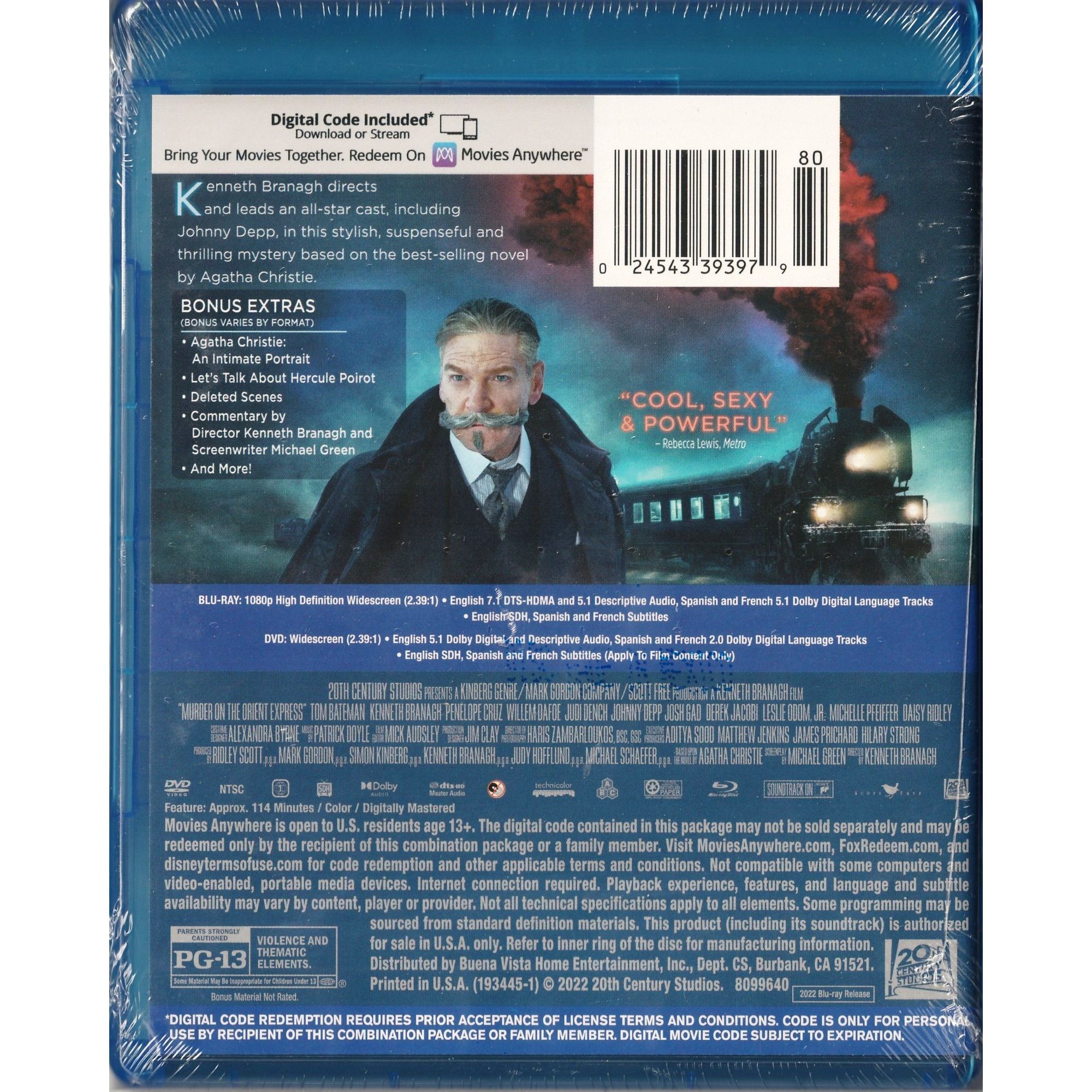 Murder on the Orient Express (2017) (Blu-ray) (US Version)