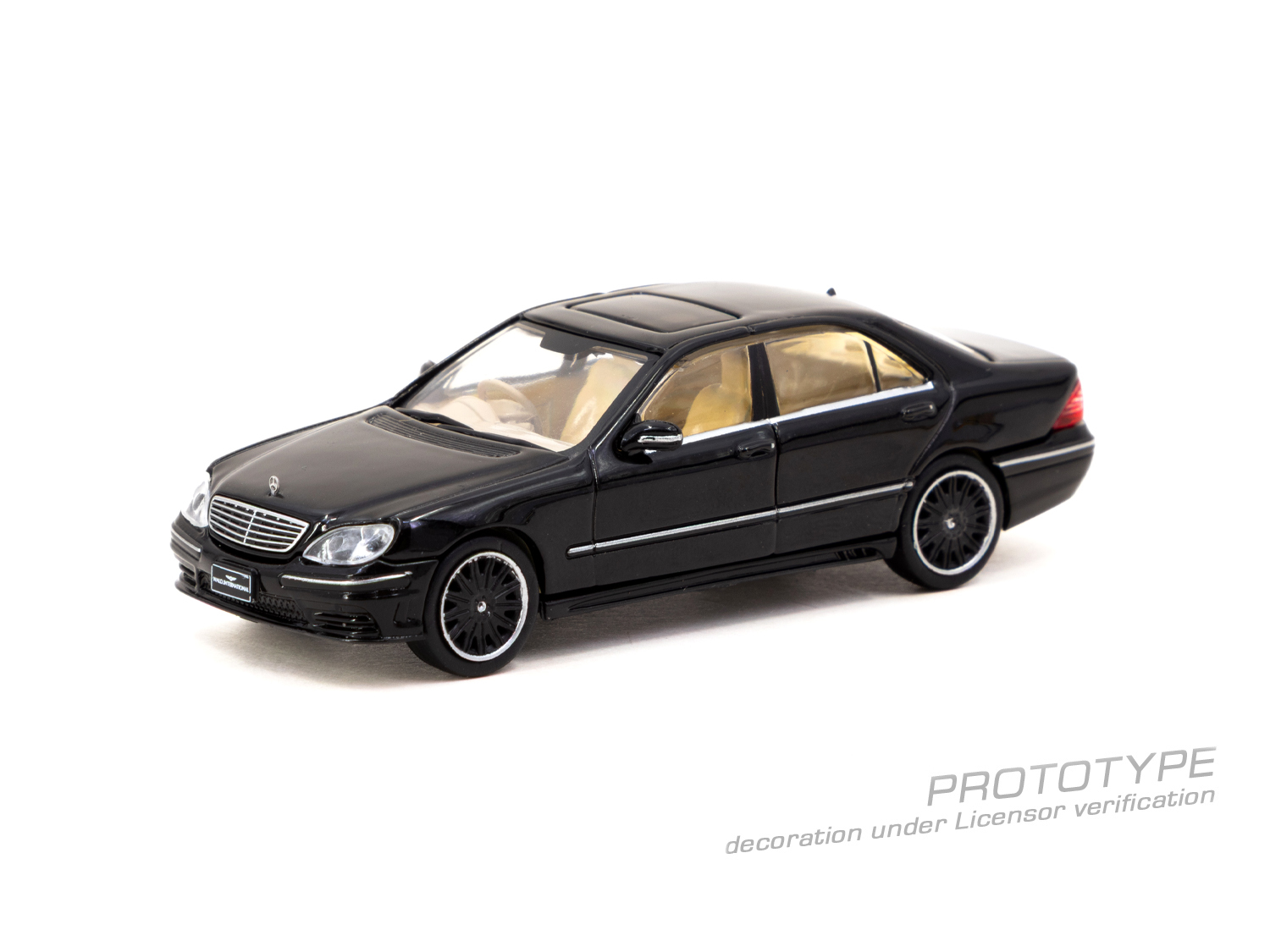 Tarmac Works 平治 Mercedes-Benz S-Class Wald 改裝 黑色