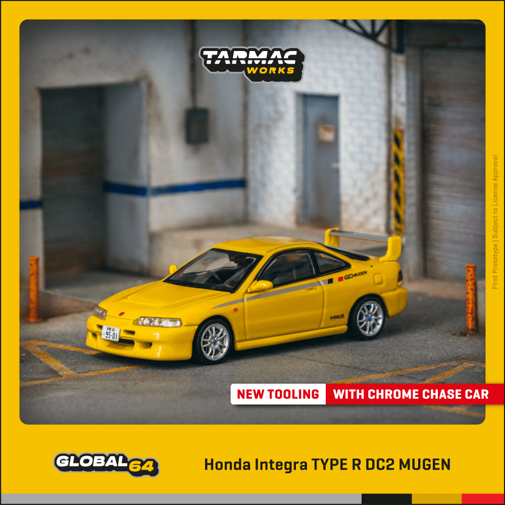 Tarmac Works 本田 Honda Integra TYPE R DC2 MUGEN 無限 陽光黃