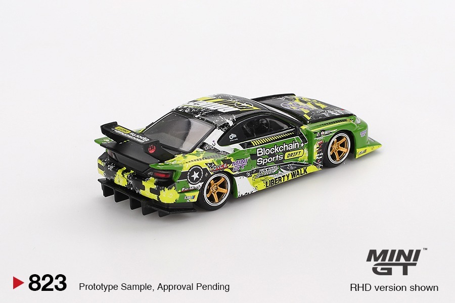 Mini GT 1/64 日產 Nissan LB-超級剪影 S15 SILVIA #555 V2 2024年日本方程式飄移賽