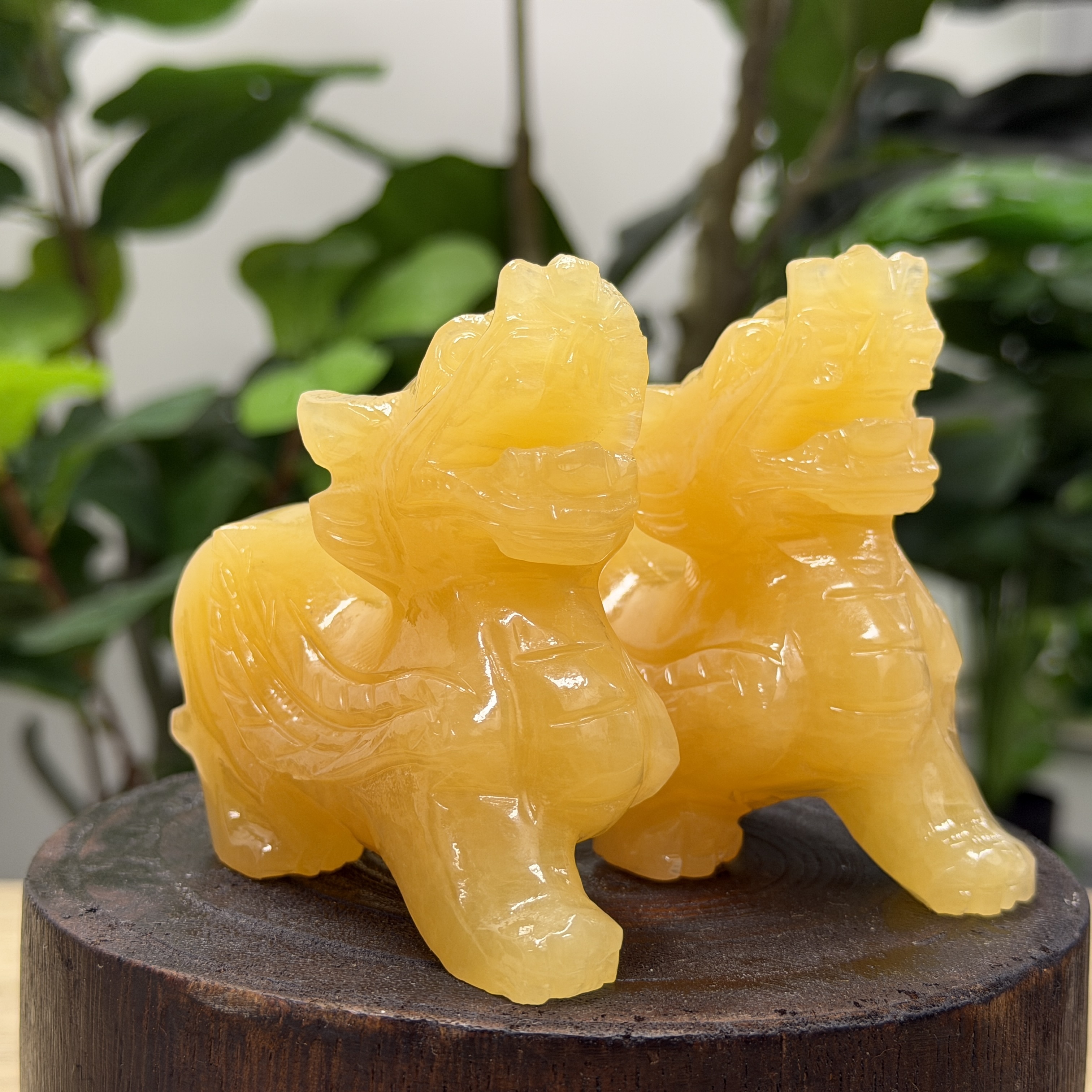 黃玉貔貅1對 WQ1649