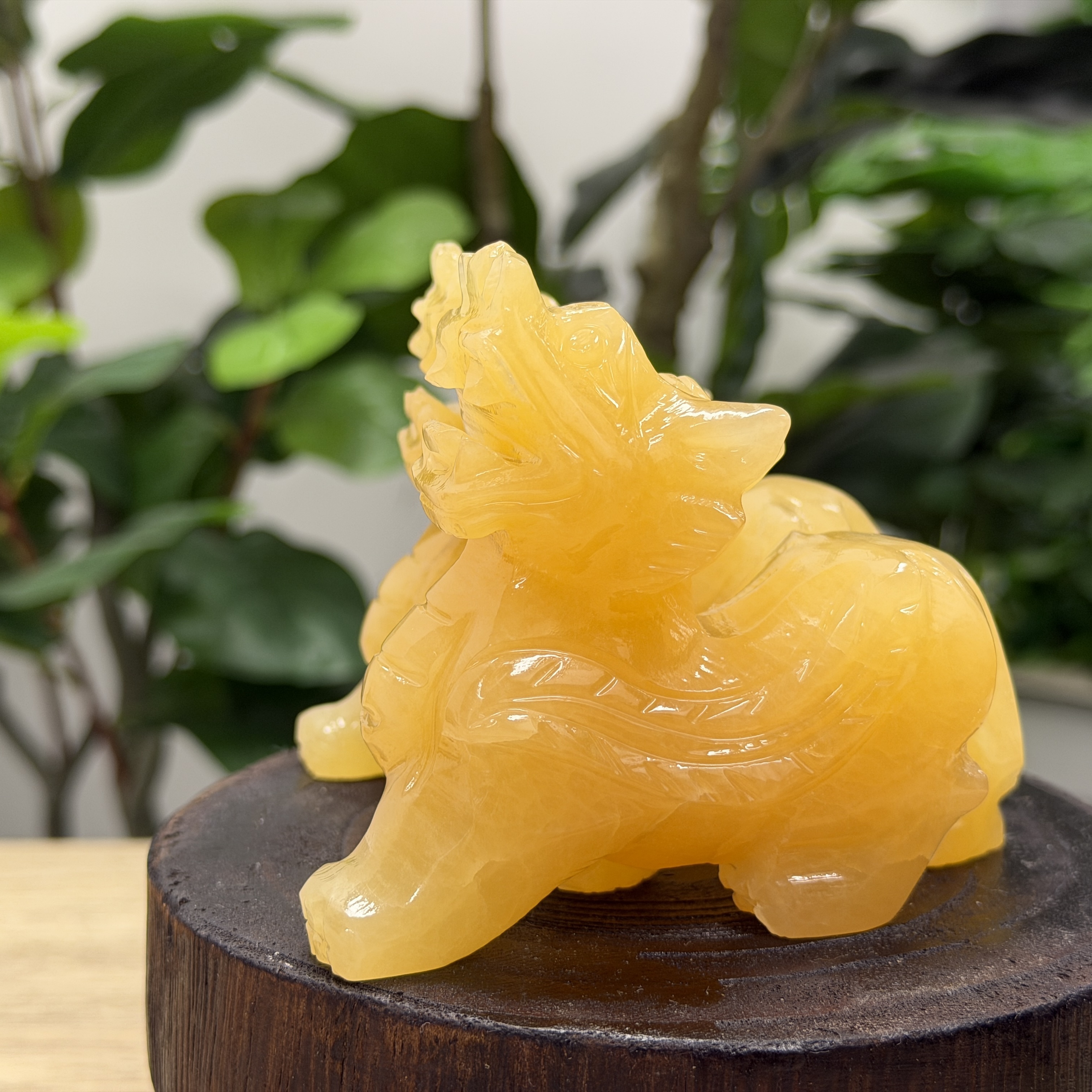 黃玉貔貅1對 WQ1649