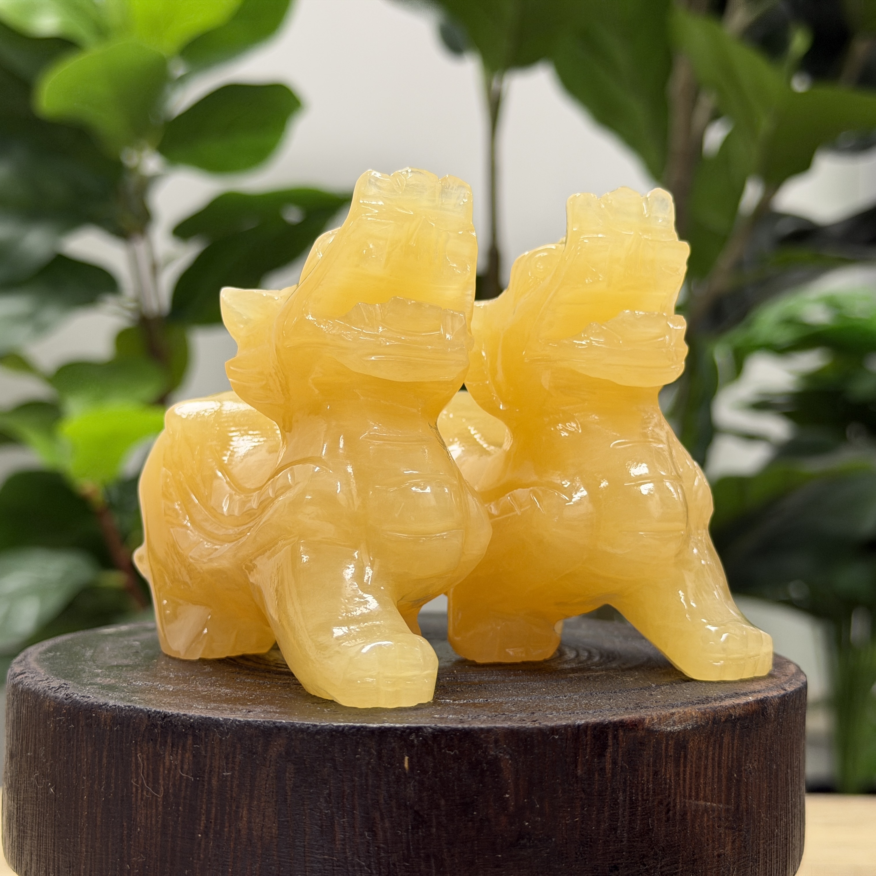 黃玉貔貅1對 WQ1648