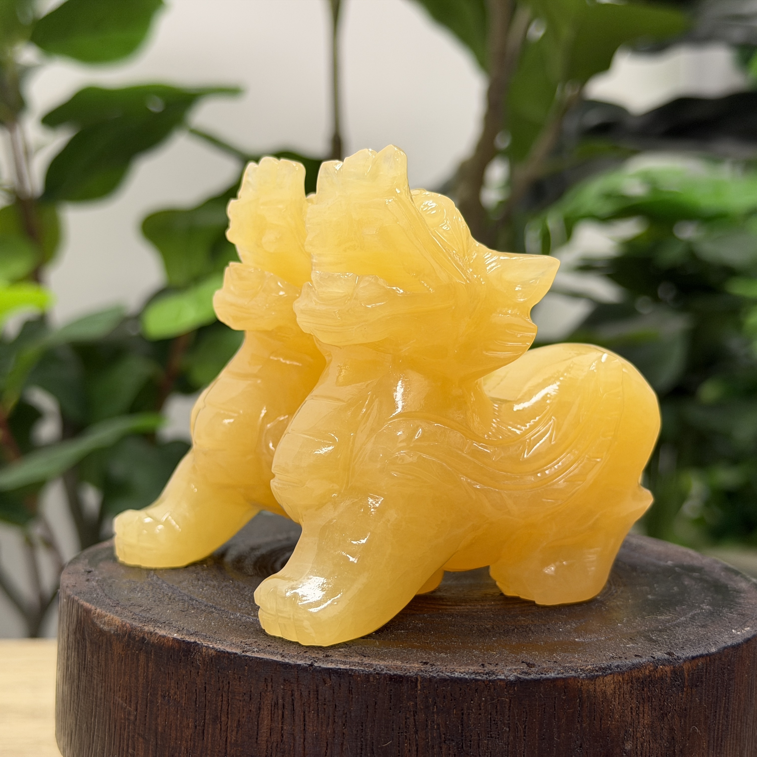 黃玉貔貅1對 WQ1648