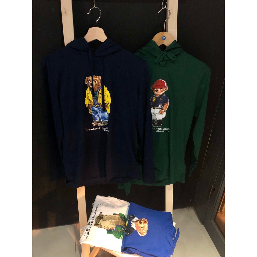 RL POLO BEAR 熊熊帽T LOGO 連帽上衣 Ralph Lauren 男女
