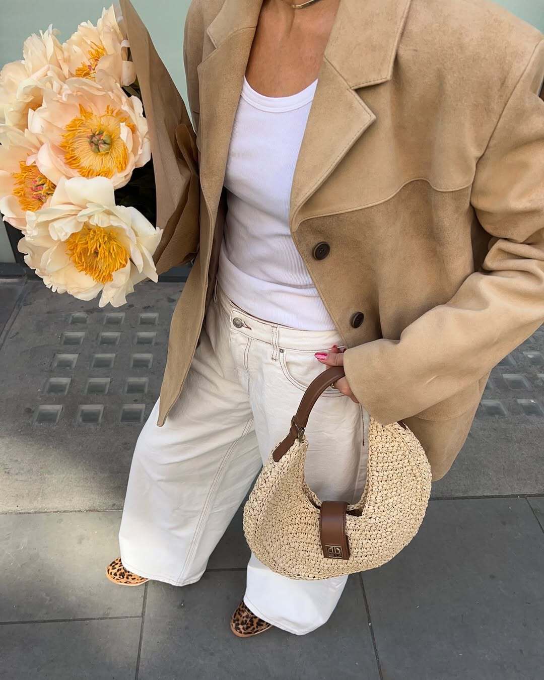 歐美寬版 落肩麂皮外套