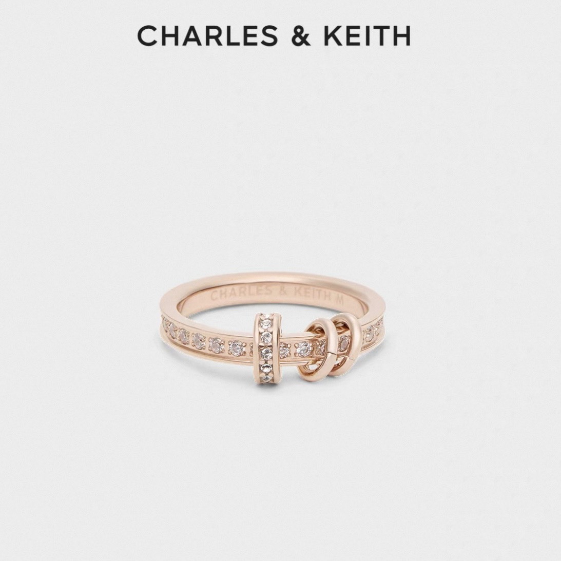 <聖誕限量>Charles & Keith 小CK 水晶系列 爆閃 手環 戒指