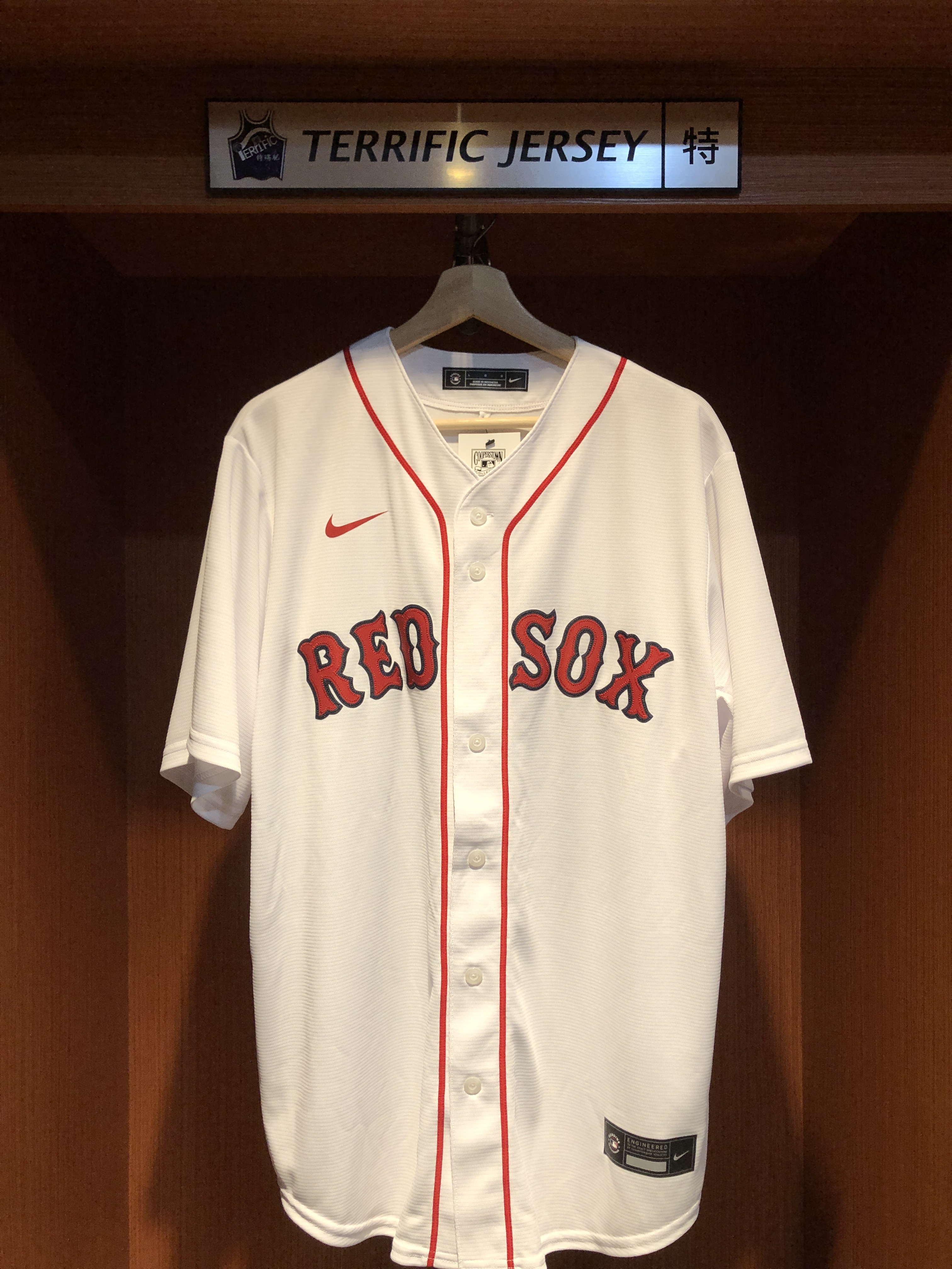 MLB球衣 David Ortiz 波士頓紅襪白 Nike Replica Player Name Jersey 球迷版 熱轉印 全新