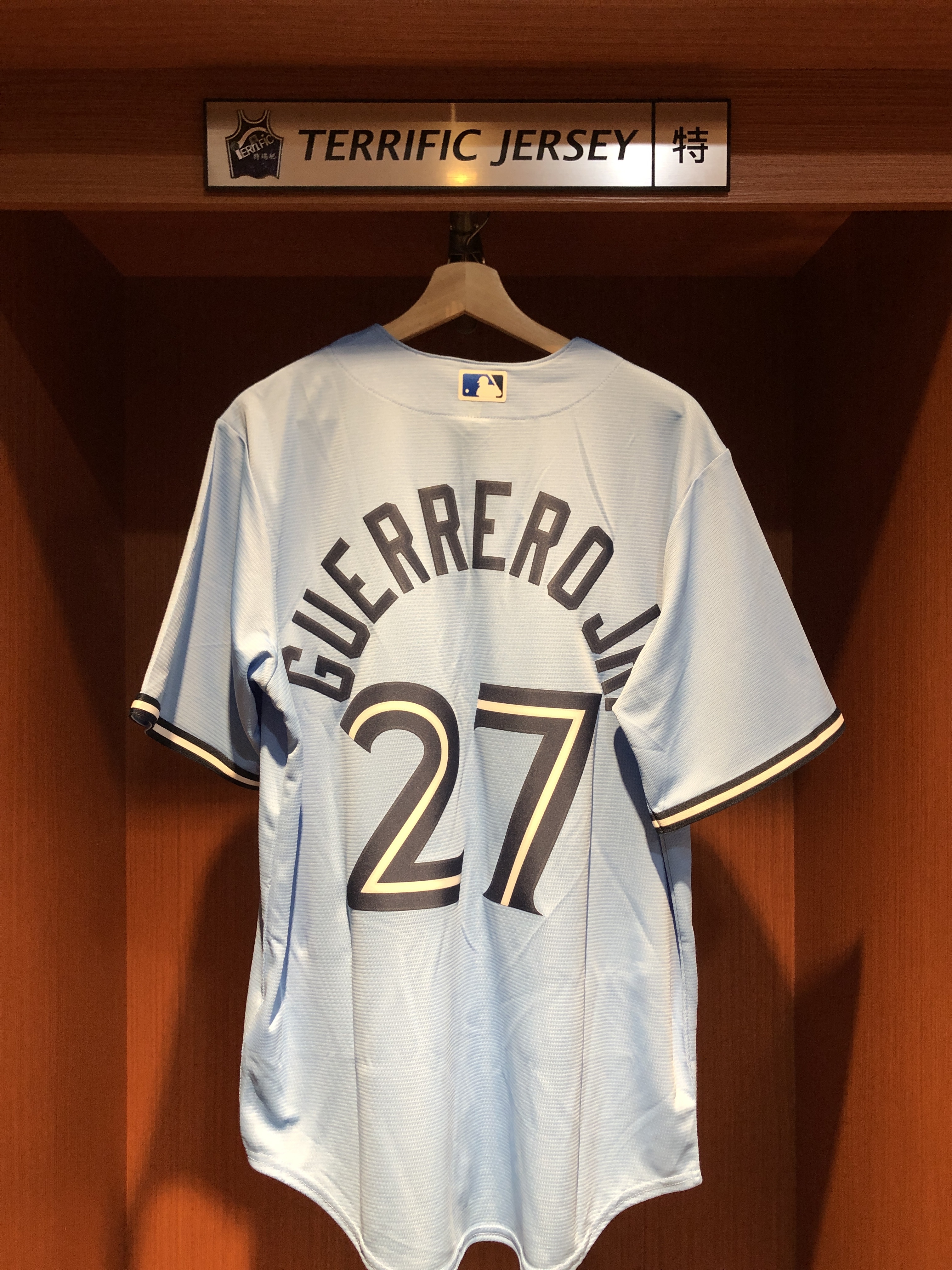 MLB球衣 Vladimir Guerrero Jr. 多倫多藍鳥水藍 Nike Replica Player Name Jersey 球迷版 熱轉印 全新