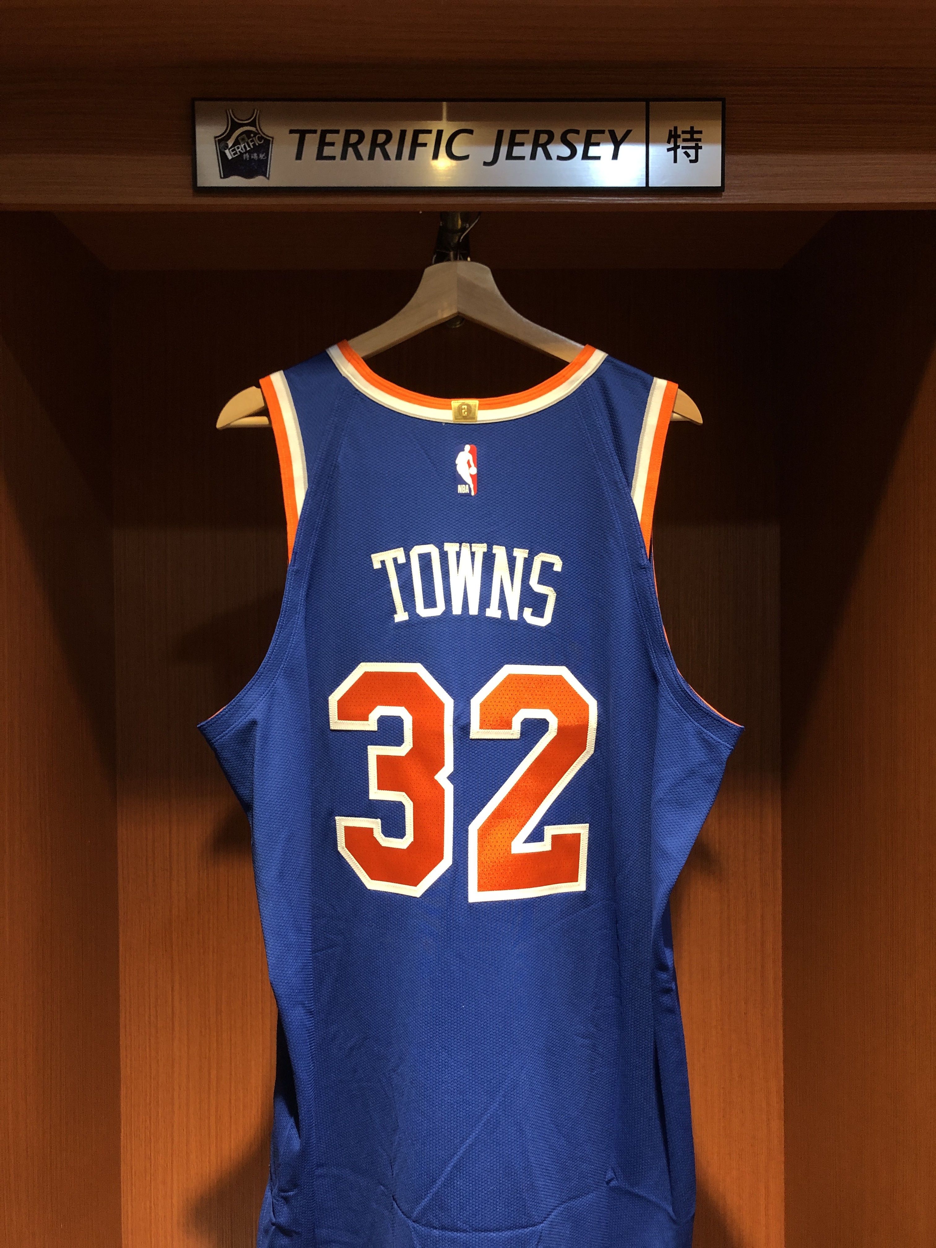 NBA球衣 Karl-Anthony Towns 紐約尼克藍 Icon Nike Authentic 球員版 電繡 全新