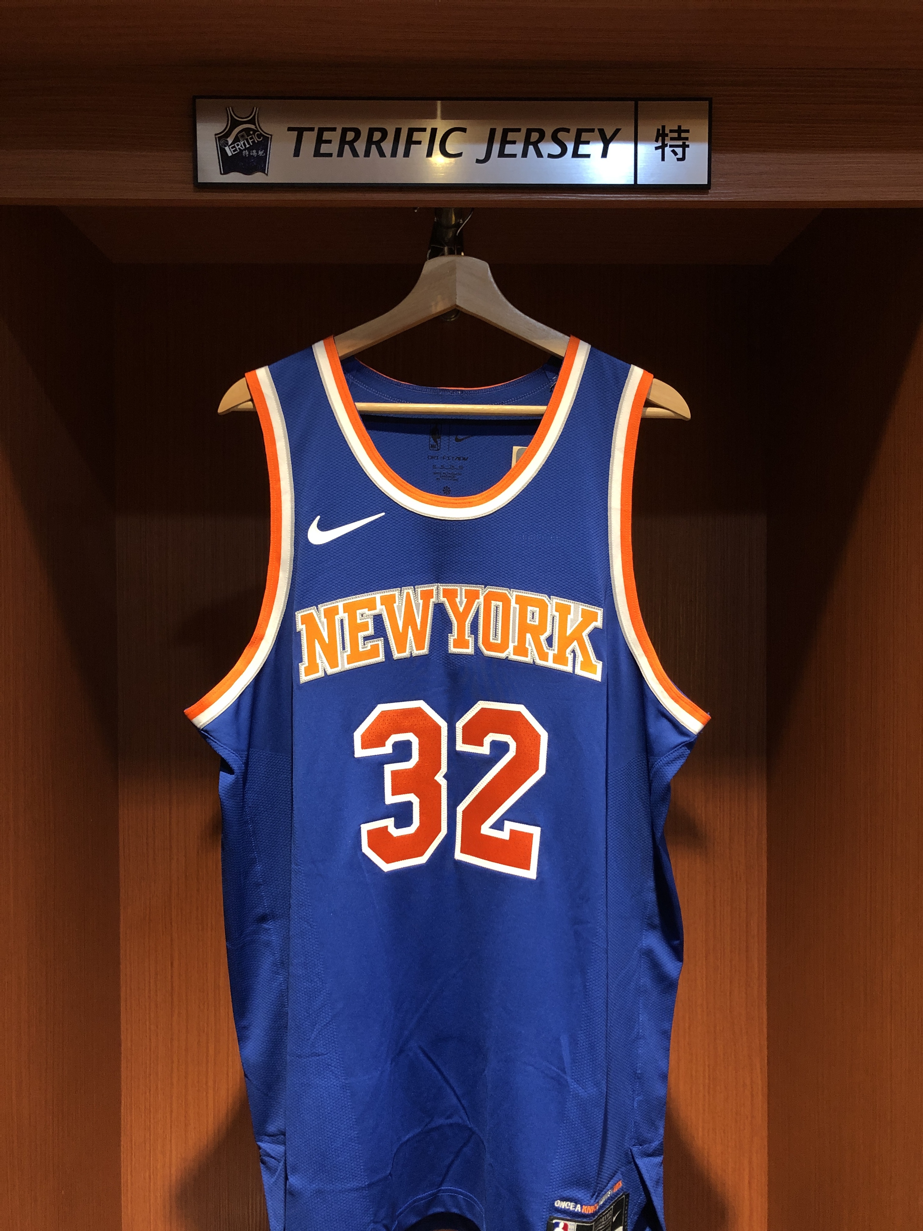 NBA球衣 Karl-Anthony Towns 紐約尼克藍 Icon Nike Authentic 球員版 電繡 全新